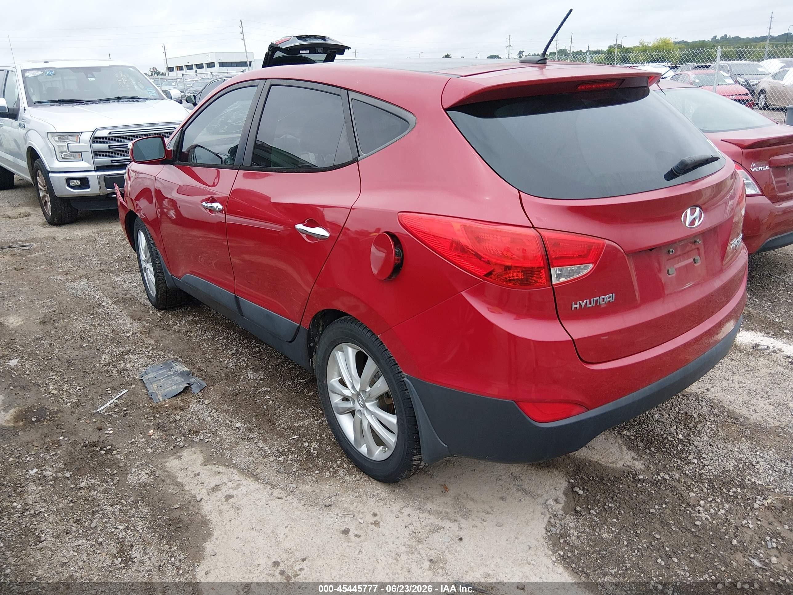 2011 Hyundai Tucson Limited Red vin: KM8JU3AC3BU217066