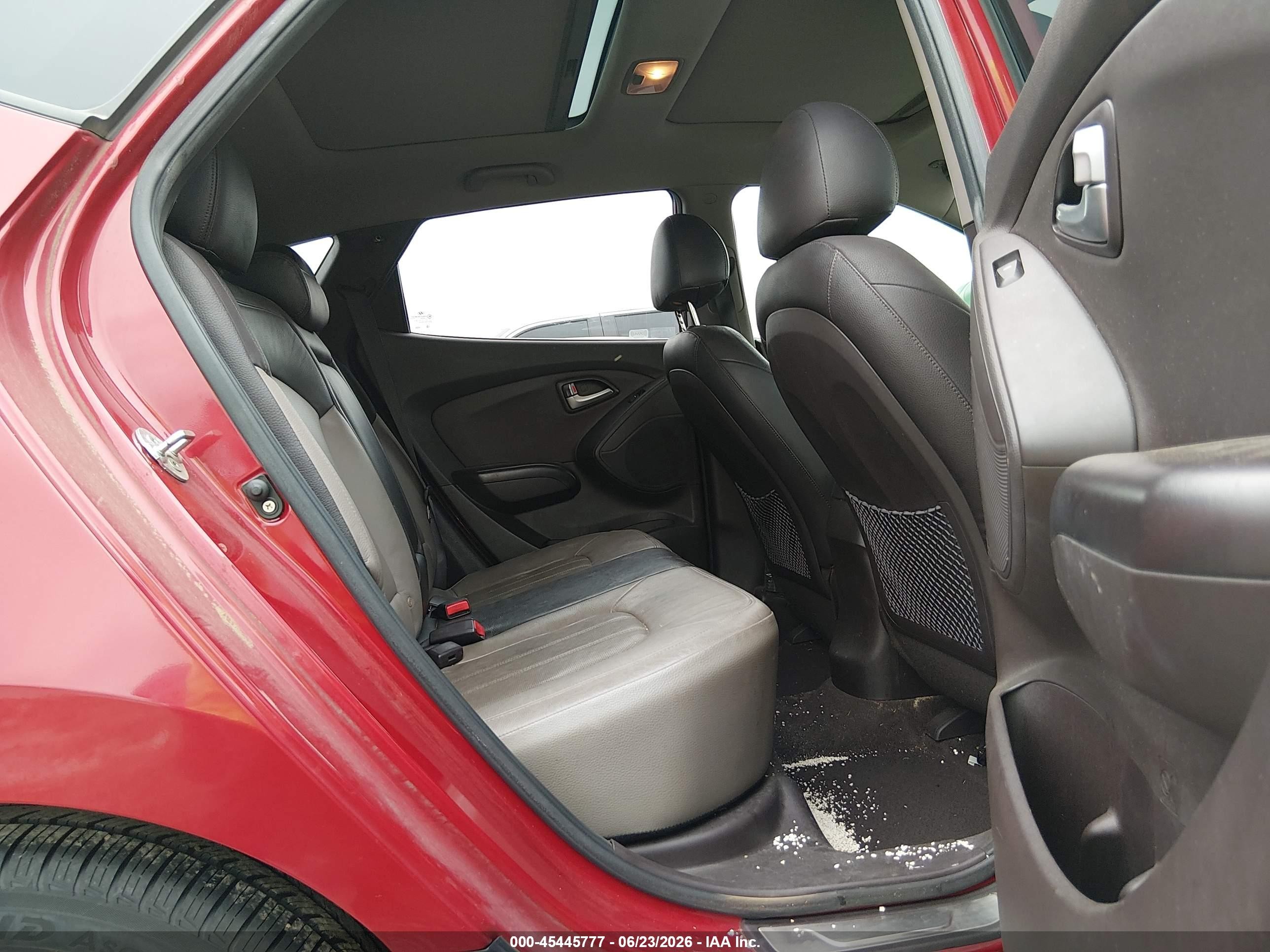 2011 Hyundai Tucson Limited Red vin: KM8JU3AC3BU217066