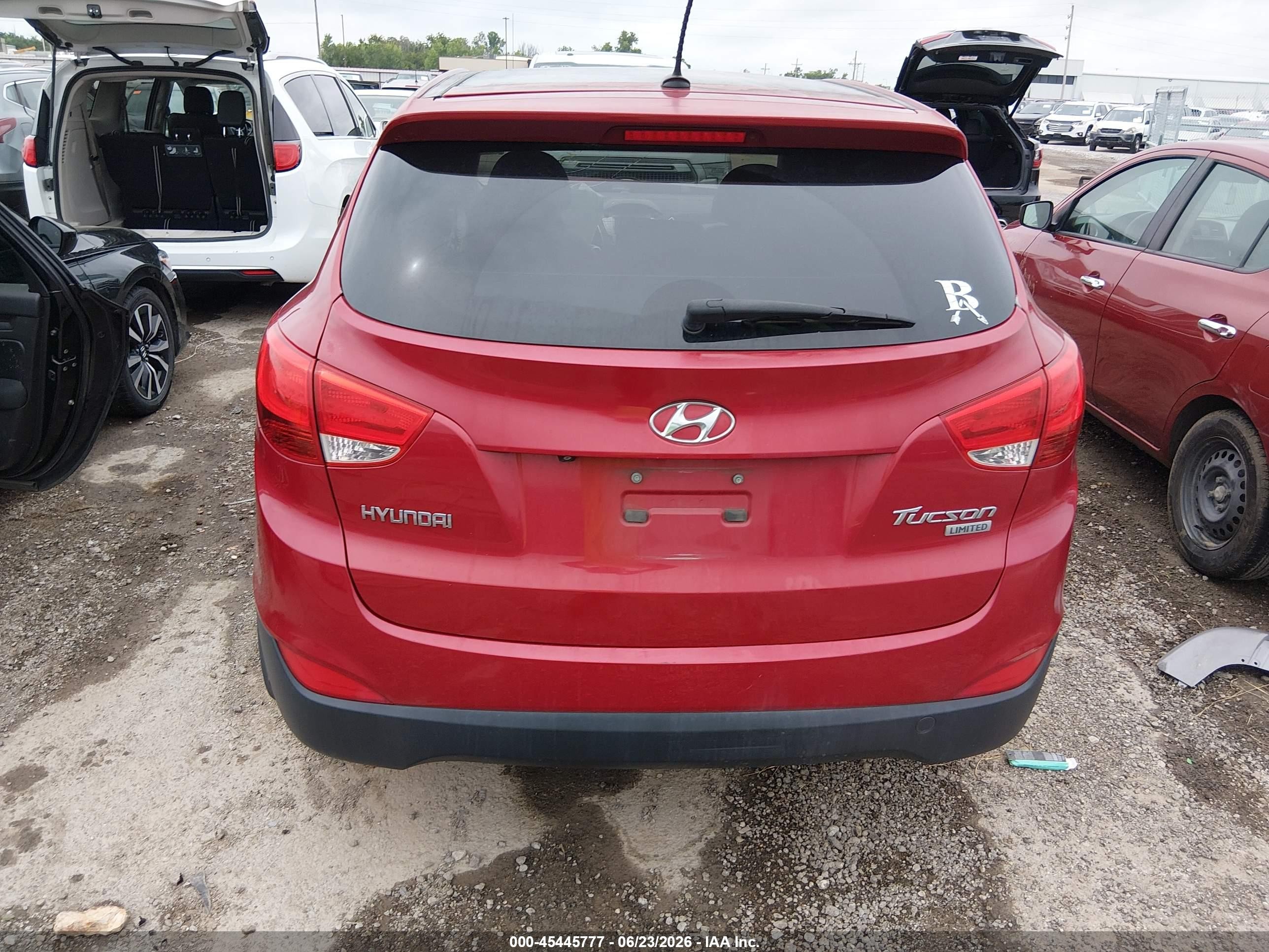 2011 Hyundai Tucson Limited Red vin: KM8JU3AC3BU217066