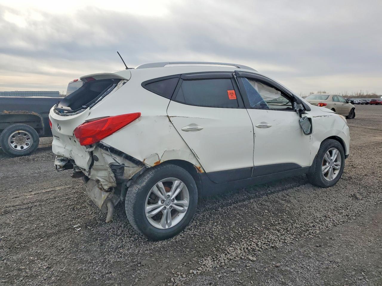 2011 Hyundai Tucson Gls White vin: KM8JU3AC3BU251542