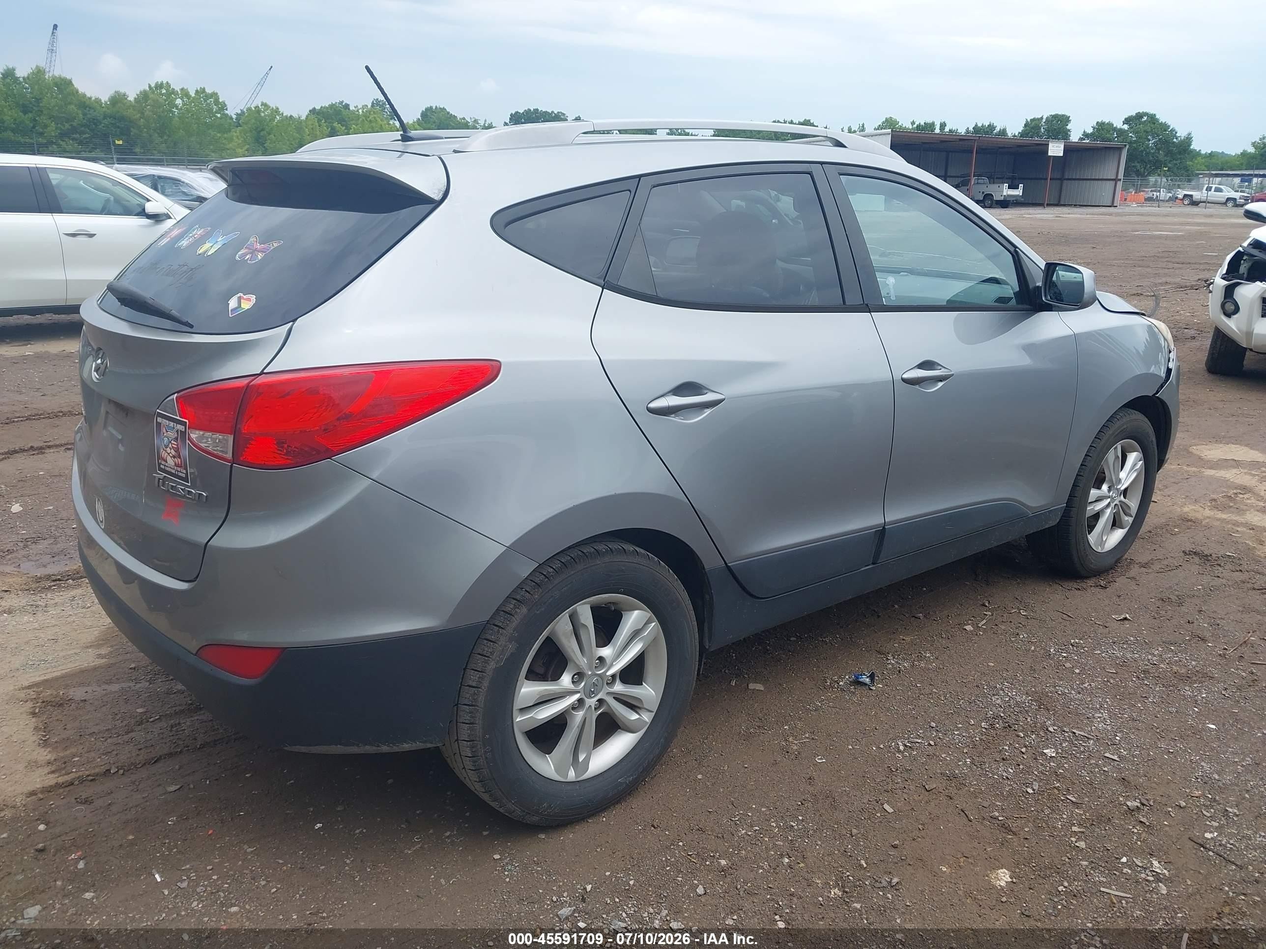 2011 Hyundai Tucson Gls Silver vin: KM8JU3AC3BU257020