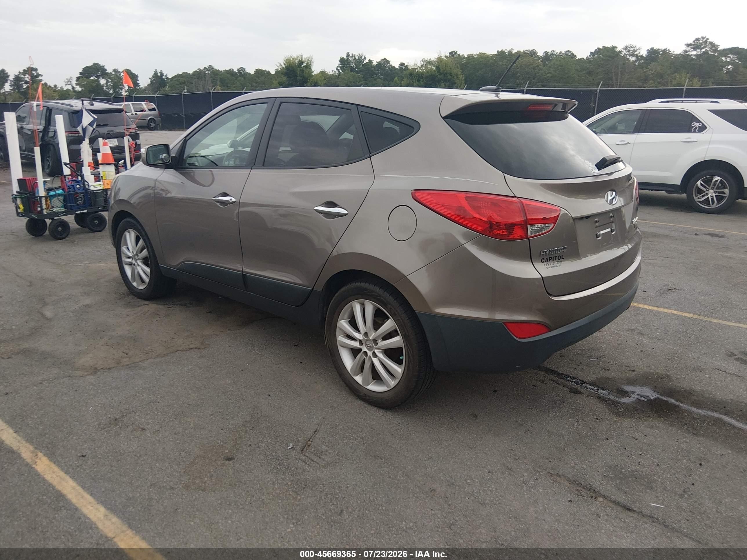2011 Hyundai Tucson Limited Brown vin: KM8JU3AC3BU276456