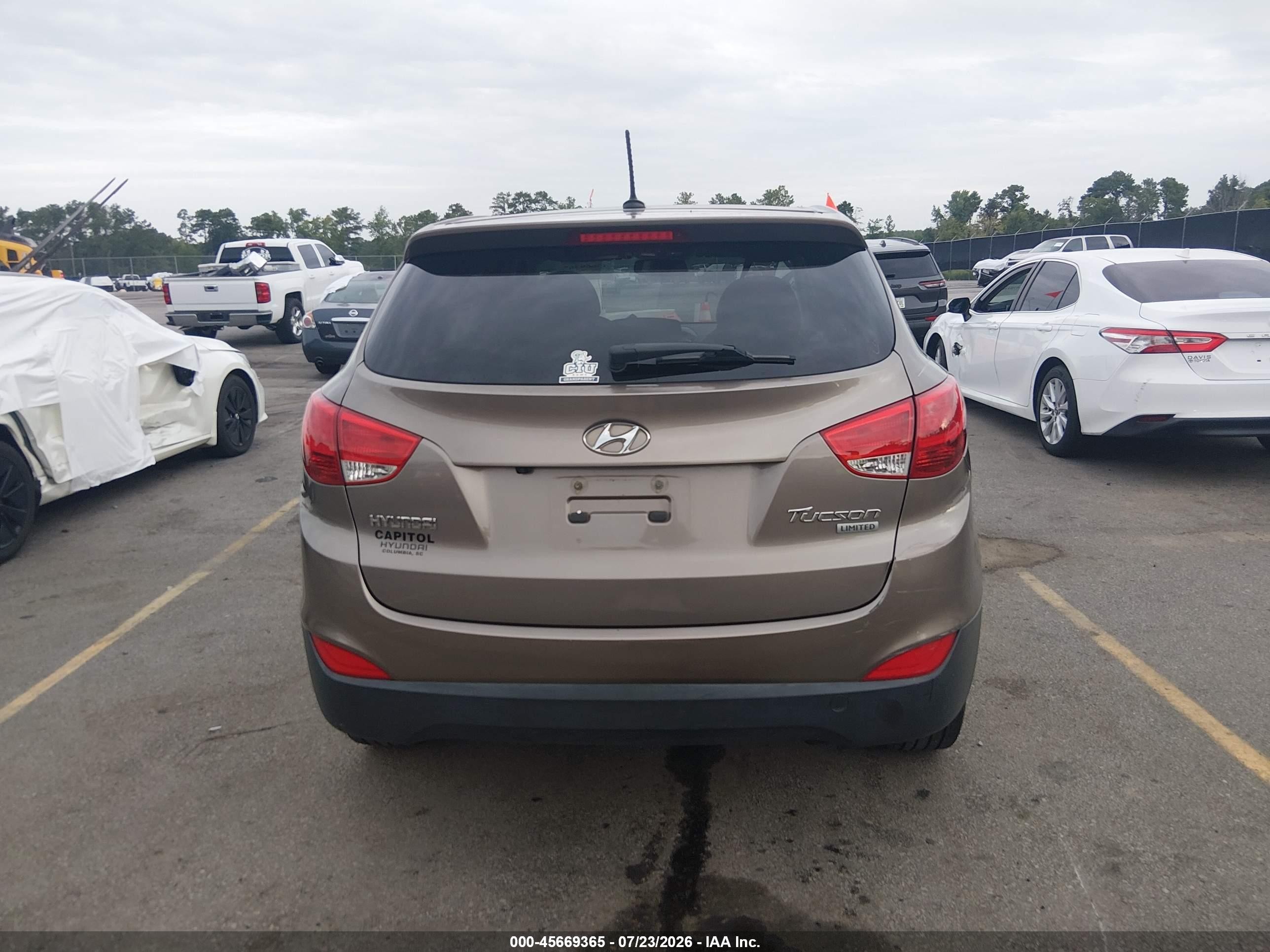 2011 Hyundai Tucson Limited Brown vin: KM8JU3AC3BU276456