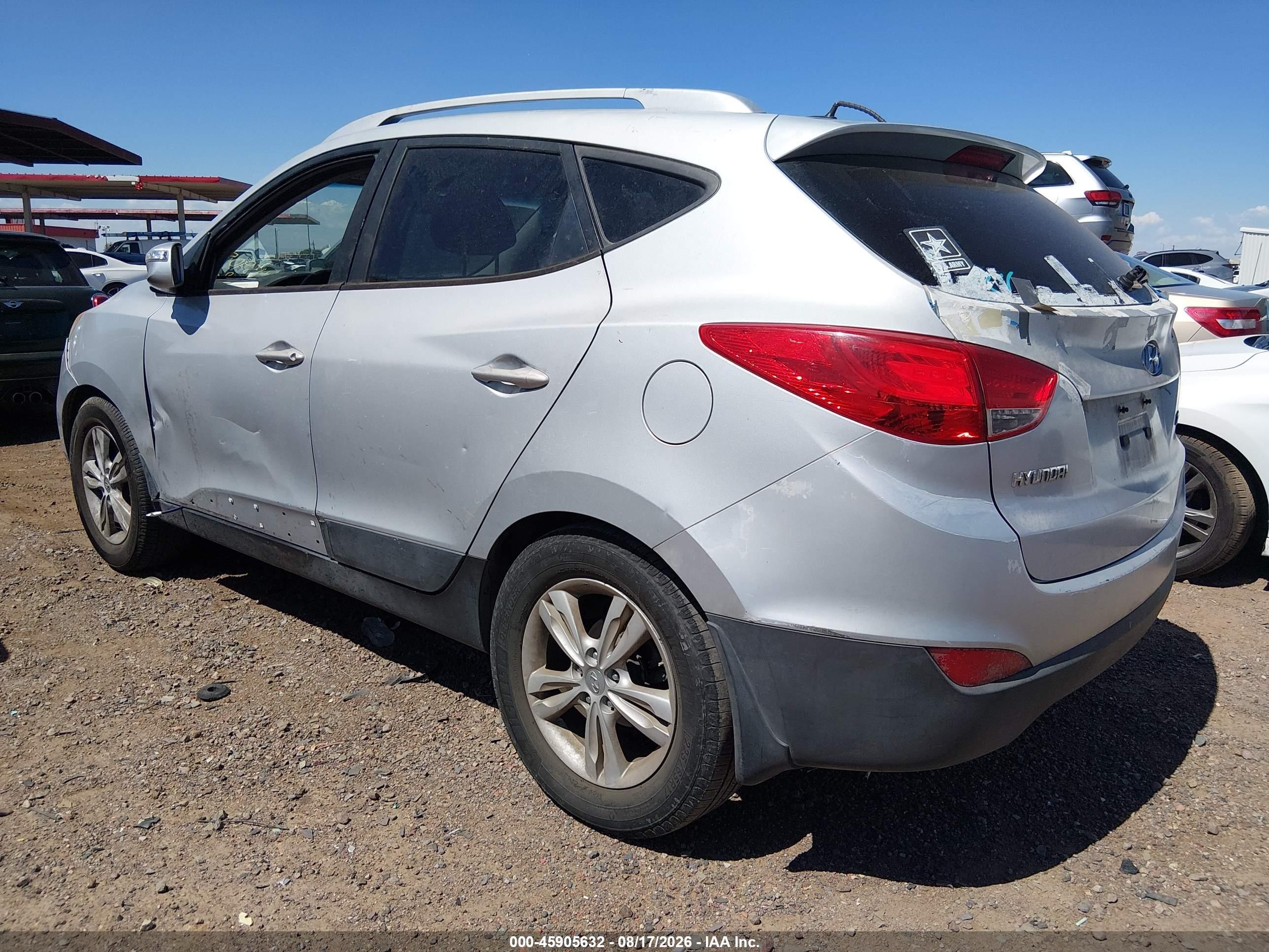 2012 Hyundai Tucson Gls Silver vin: KM8JU3AC3CU339136