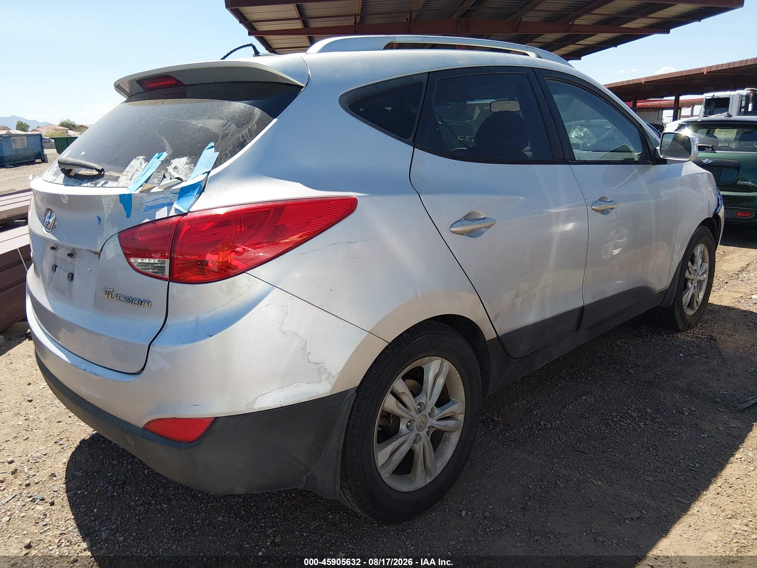 2012 Hyundai Tucson Gls Silver vin: KM8JU3AC3CU339136