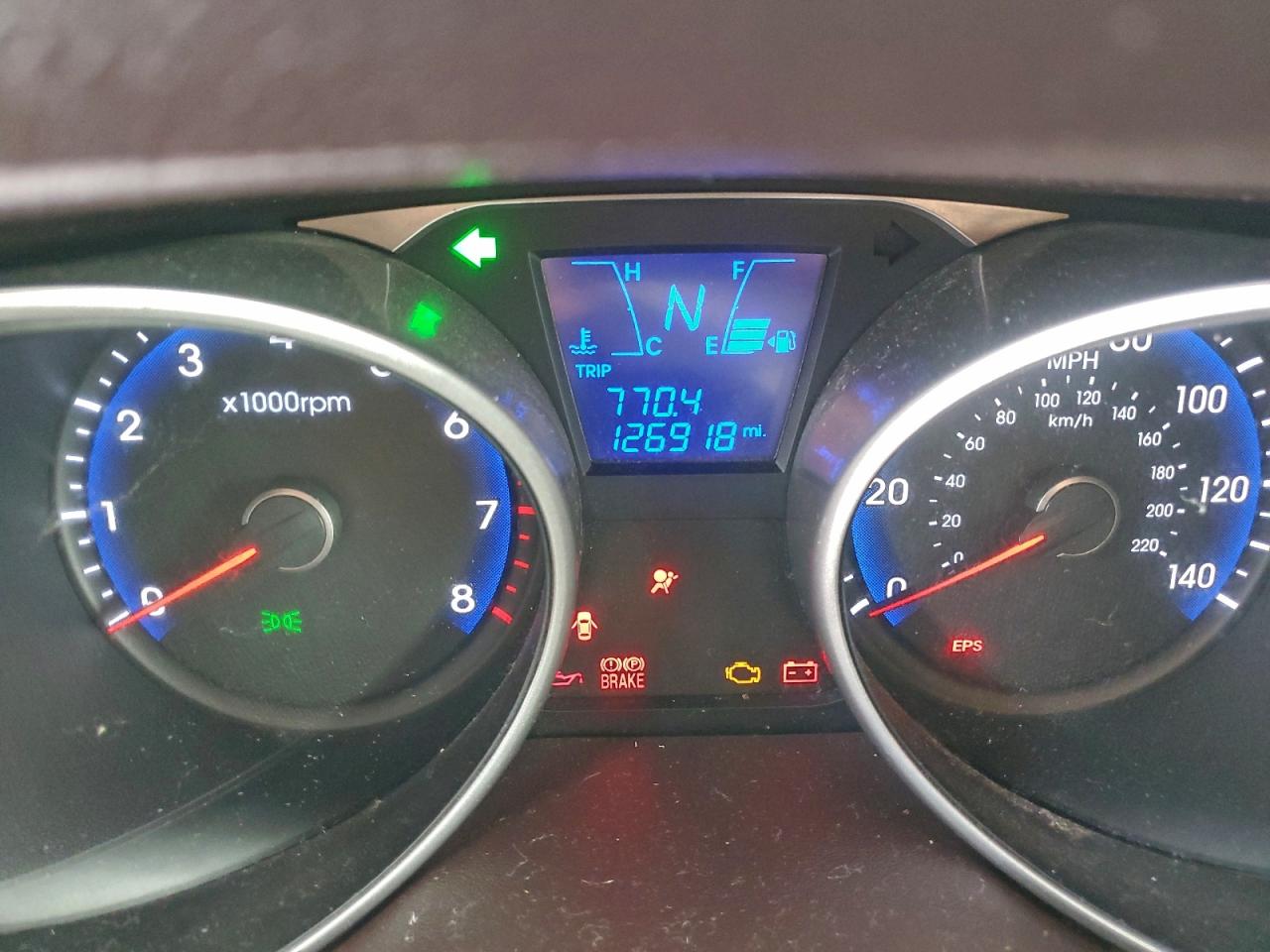 2012 Hyundai Tucson Gls Blue vin: KM8JU3AC3CU340738