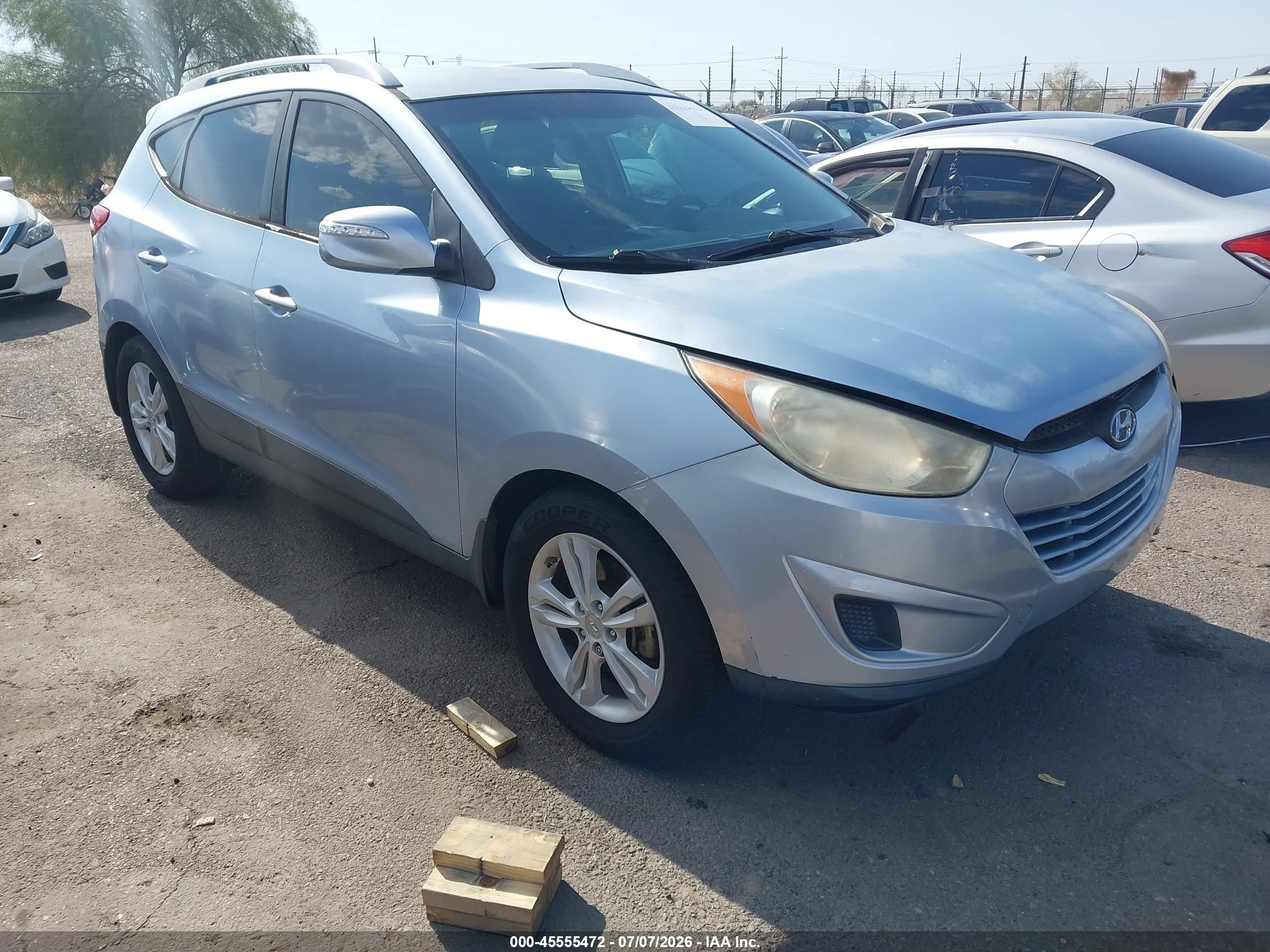 2012 Hyundai Tucson Gls Light Blue vin: KM8JU3AC3CU364733