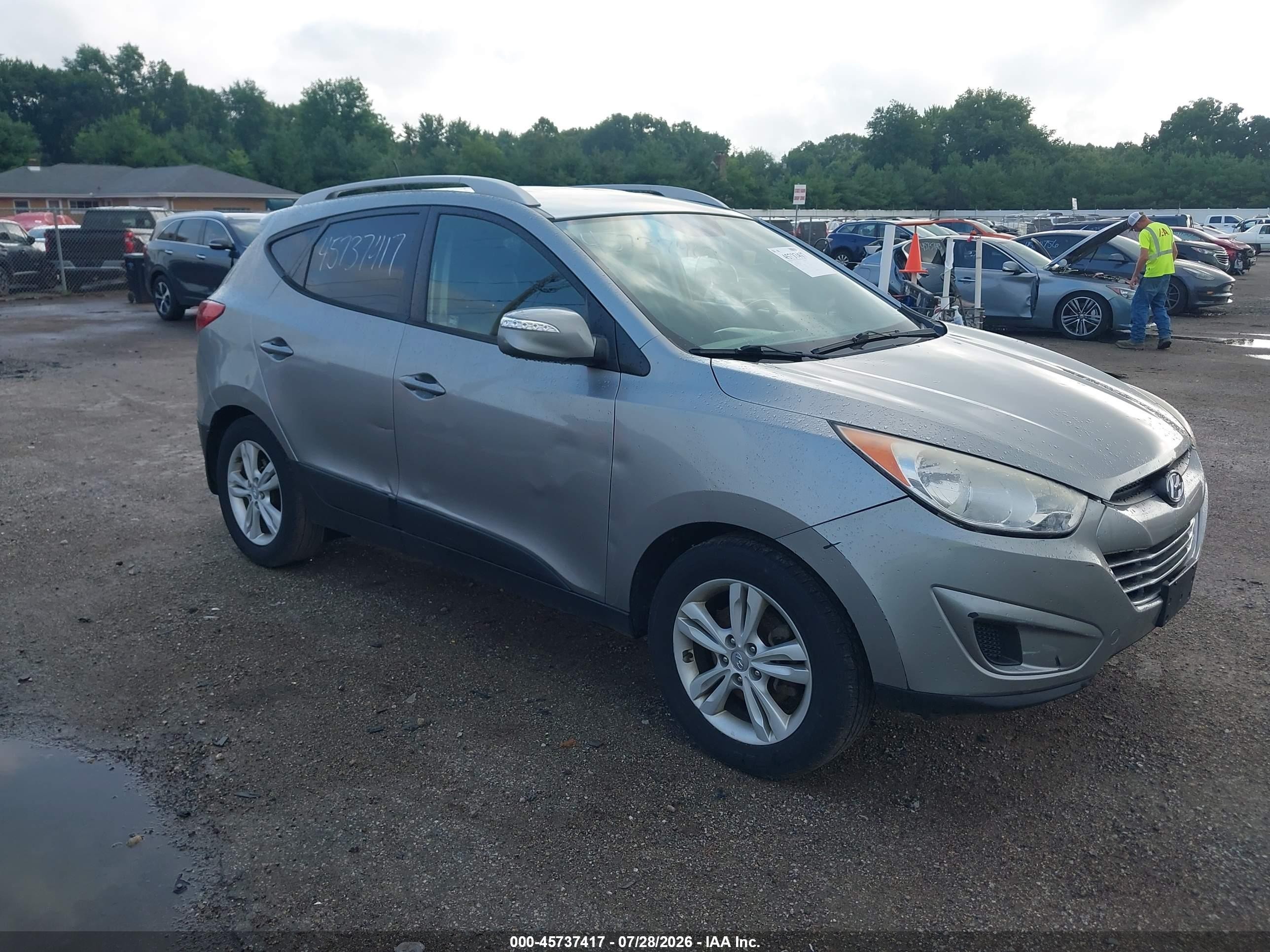 2012 Hyundai Tucson Gls Silver vin: KM8JU3AC3CU373612
