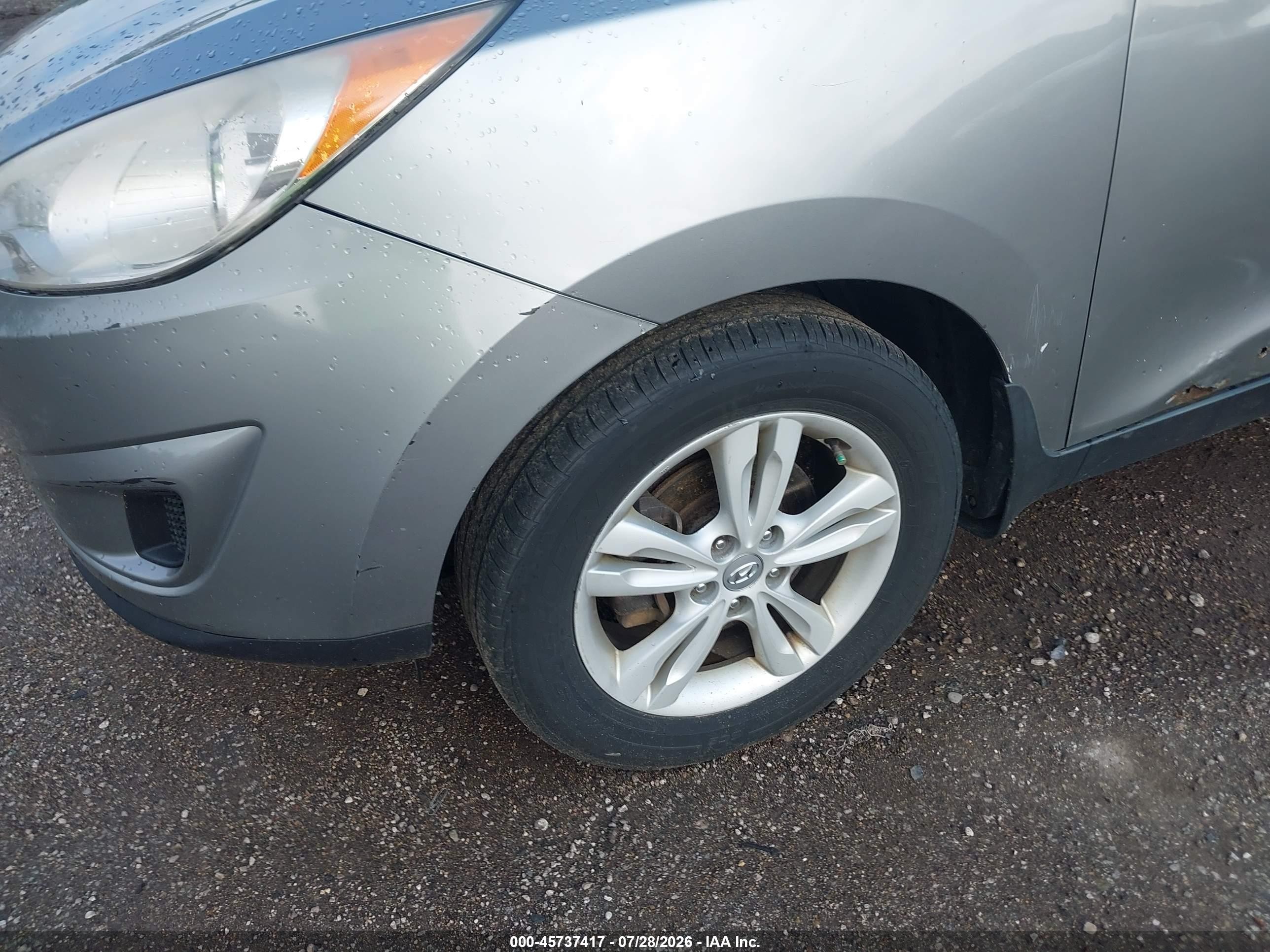 2012 Hyundai Tucson Gls Silver vin: KM8JU3AC3CU373612