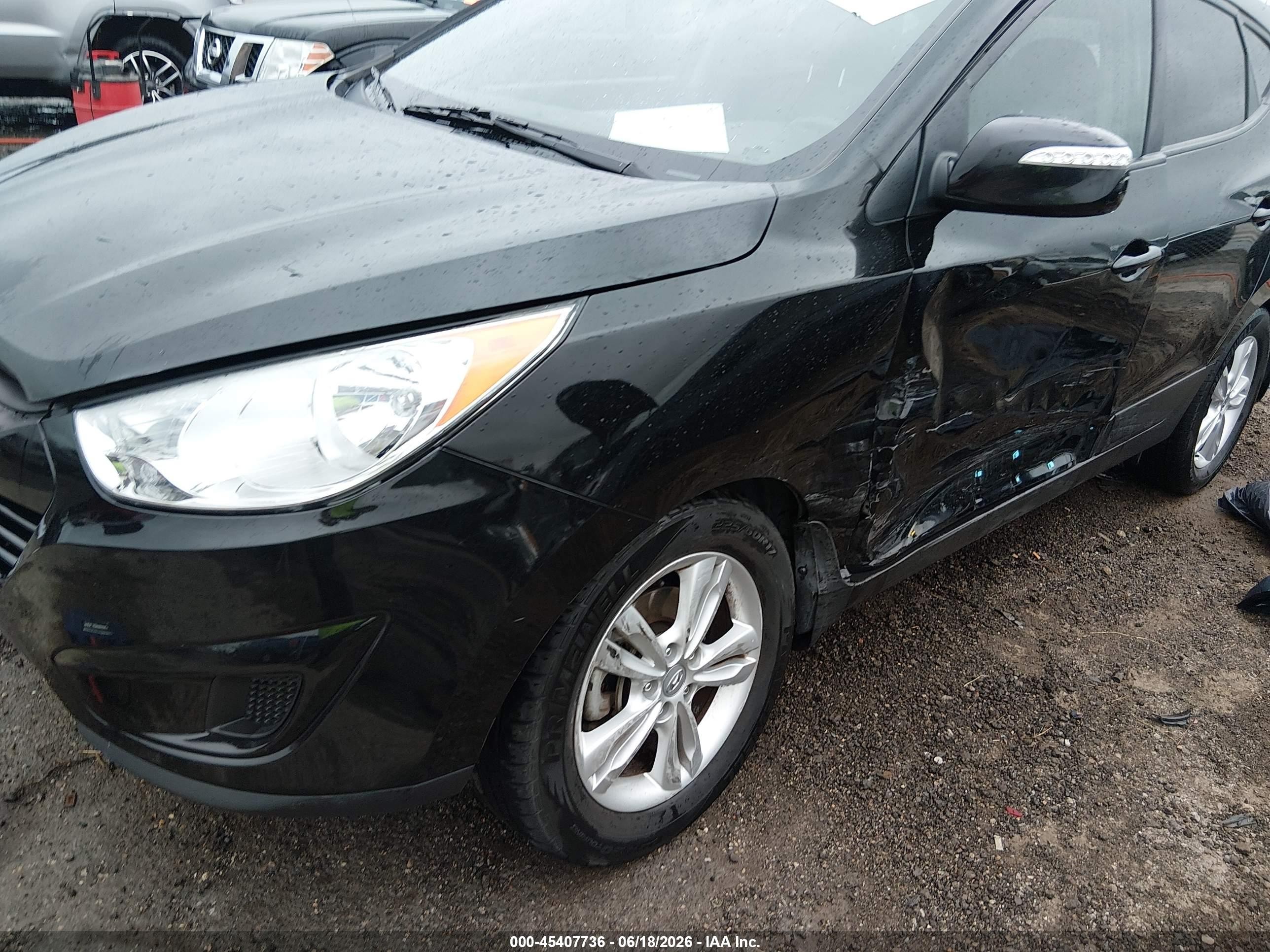 2012 Hyundai Tucson Gls Black vin: KM8JU3AC3CU377580