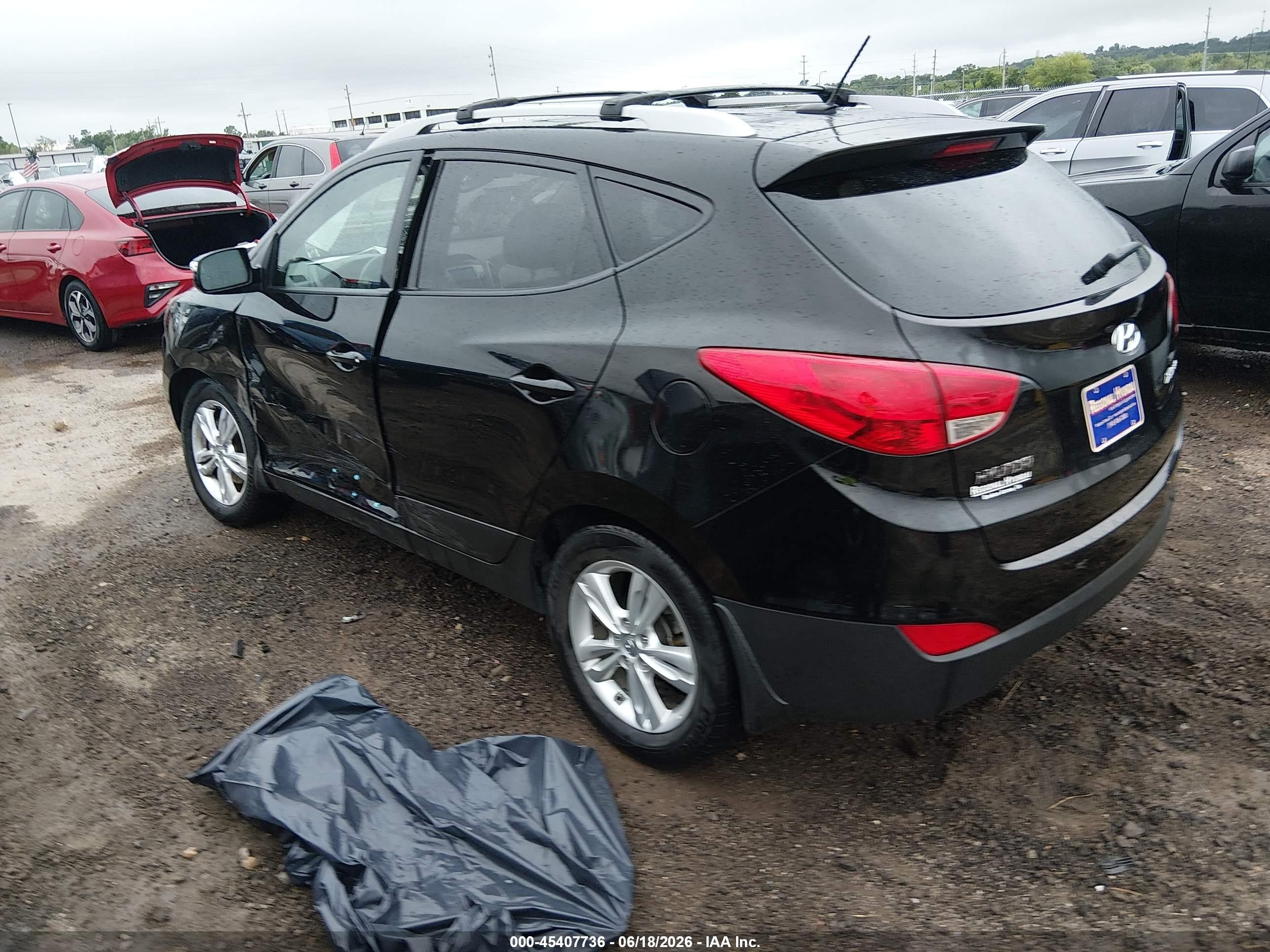 2012 Hyundai Tucson Gls Black vin: KM8JU3AC3CU377580