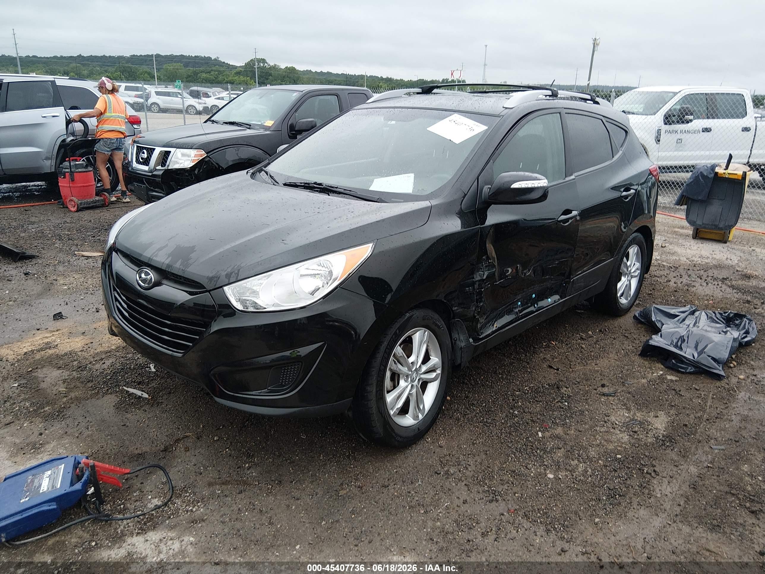 2012 Hyundai Tucson Gls Black vin: KM8JU3AC3CU377580