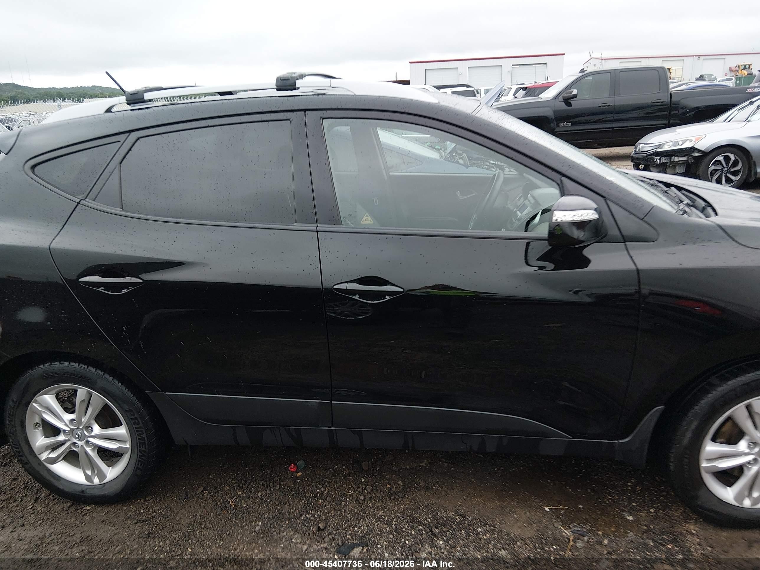 2012 Hyundai Tucson Gls Black vin: KM8JU3AC3CU377580