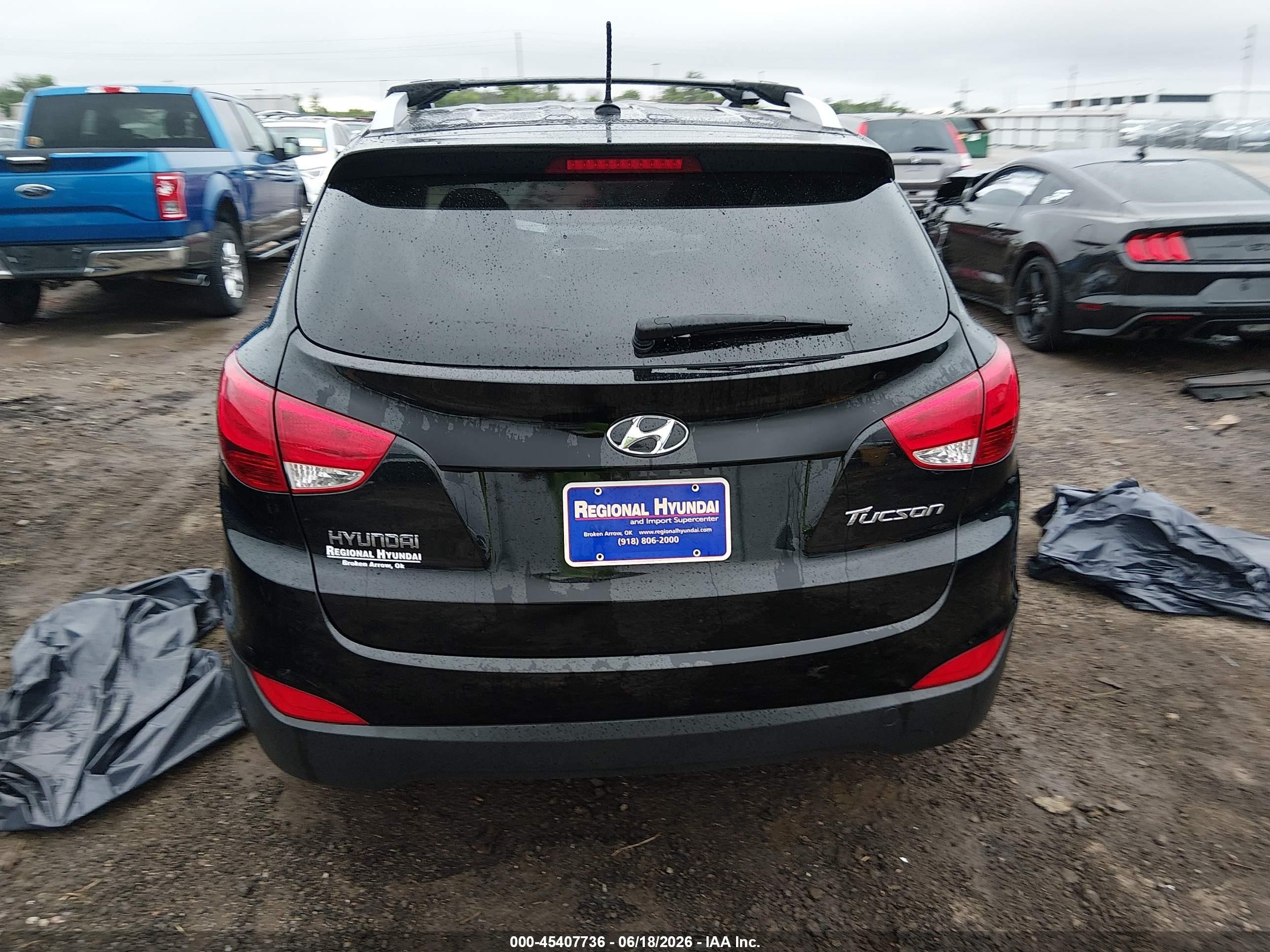 2012 Hyundai Tucson Gls Black vin: KM8JU3AC3CU377580