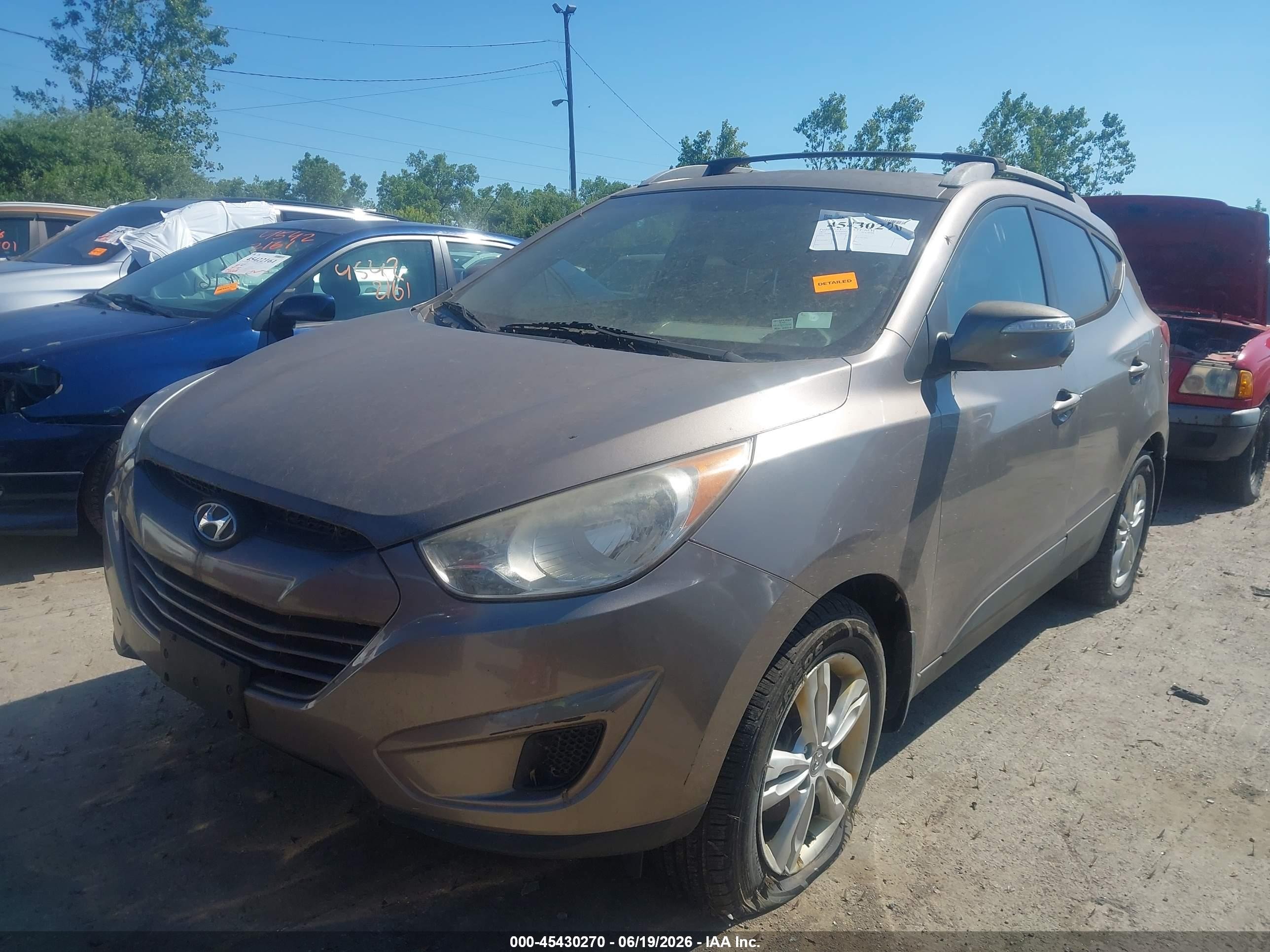 2012 Hyundai Tucson Gls Brown vin: KM8JU3AC3CU387249