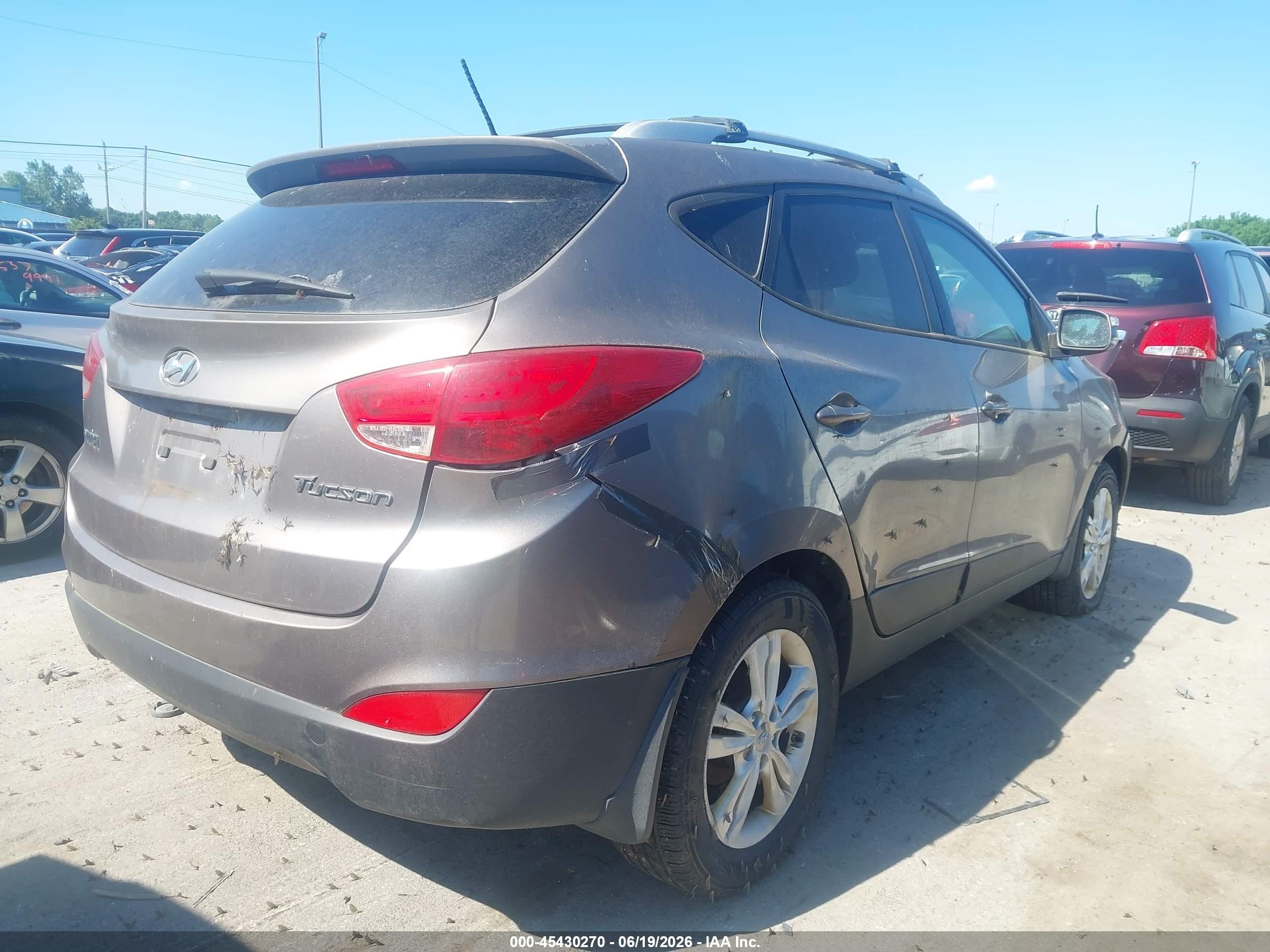 2012 Hyundai Tucson Gls Brown vin: KM8JU3AC3CU387249