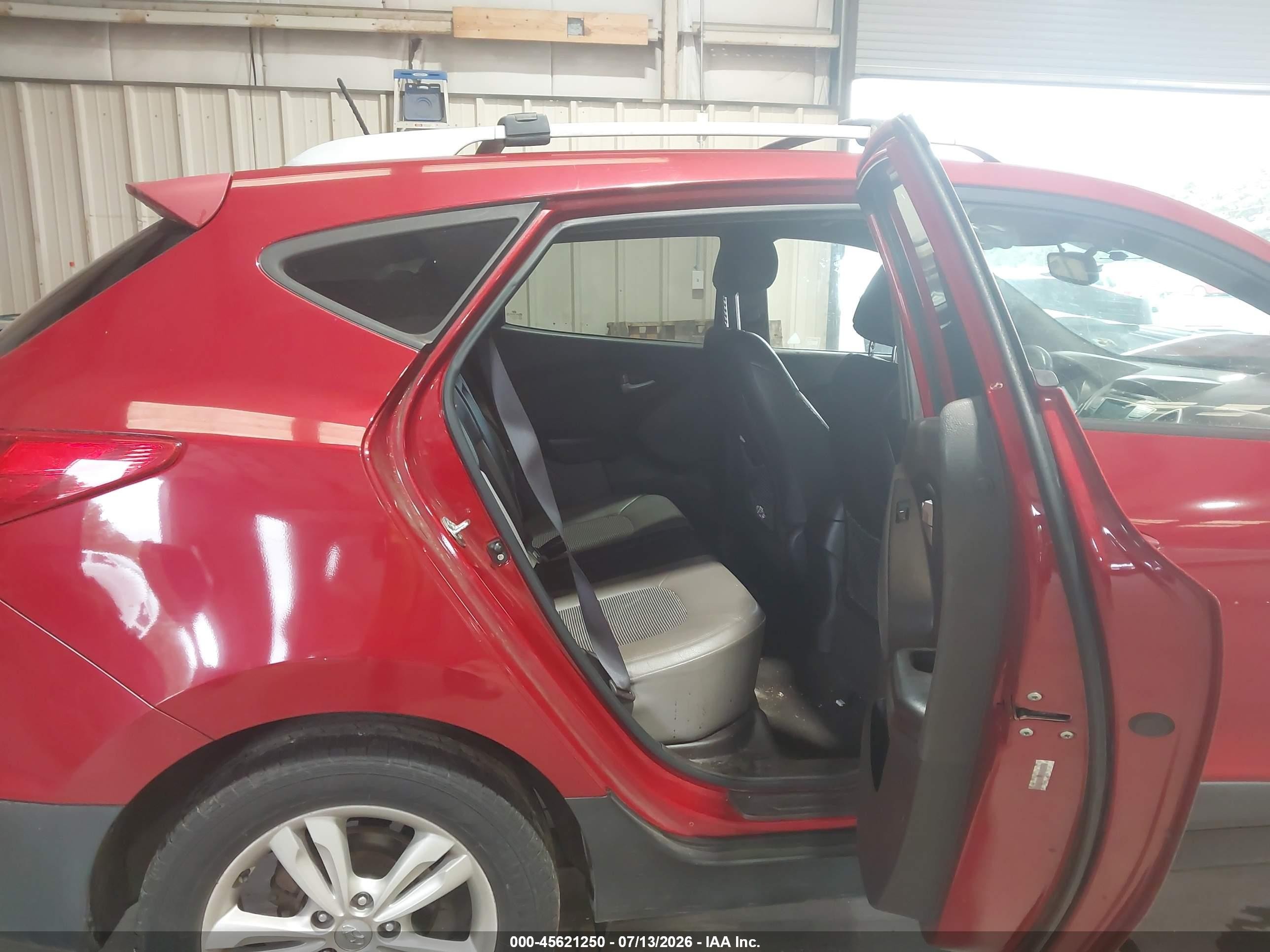 2012 Hyundai Tucson Gls Burgundy vin: KM8JU3AC3CU444565