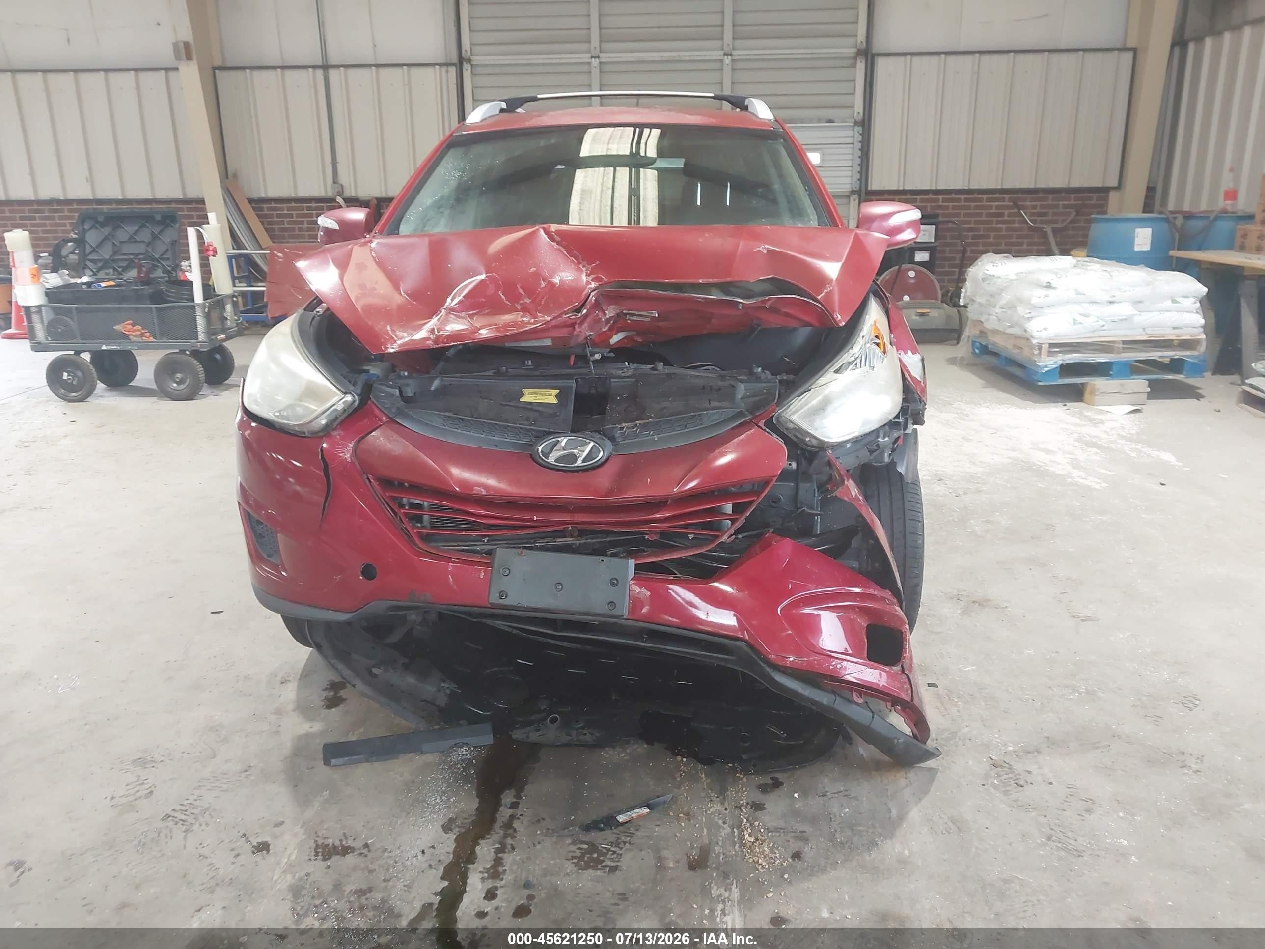 2012 Hyundai Tucson Gls Burgundy vin: KM8JU3AC3CU444565