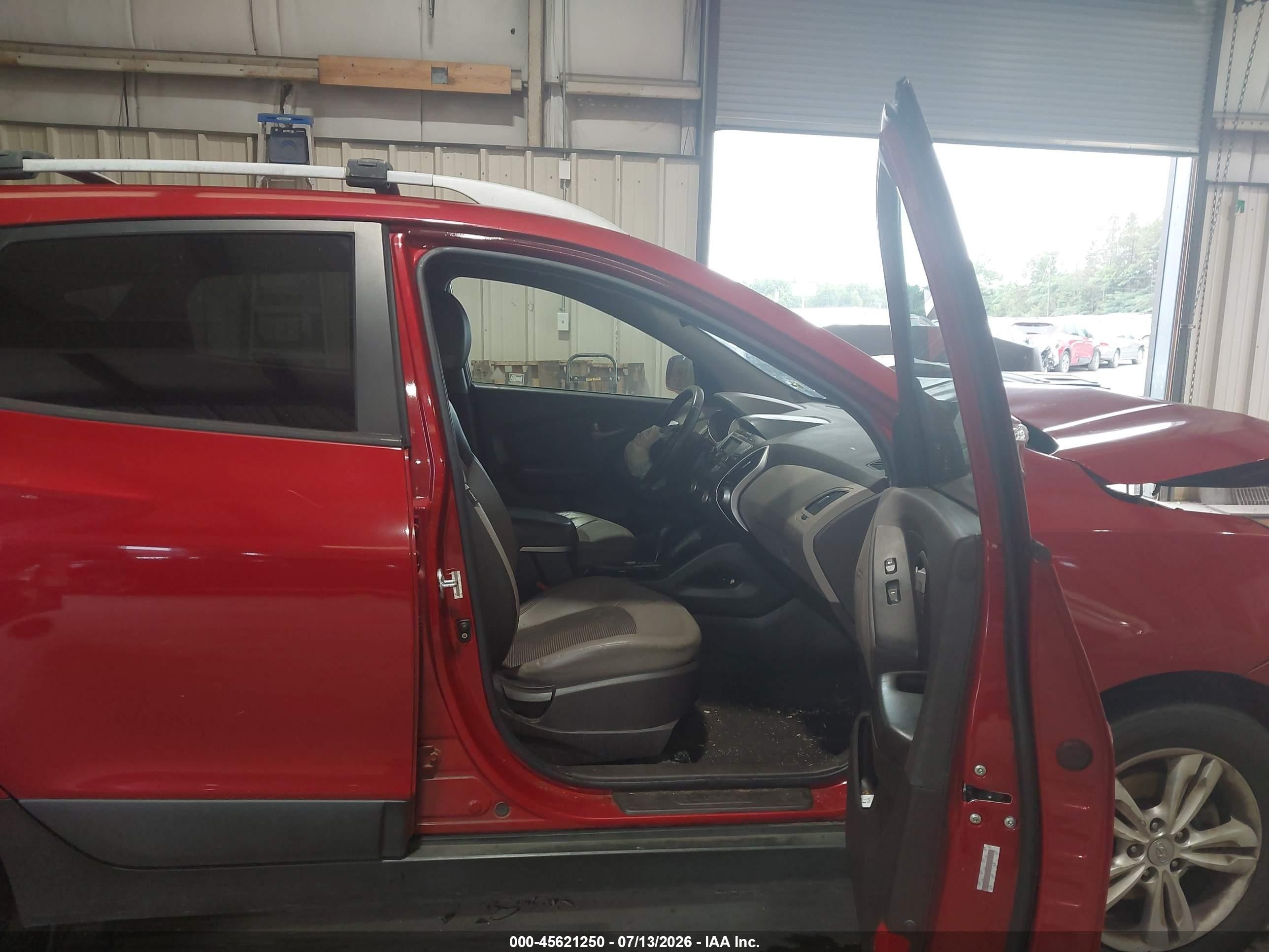 2012 Hyundai Tucson Gls Burgundy vin: KM8JU3AC3CU444565