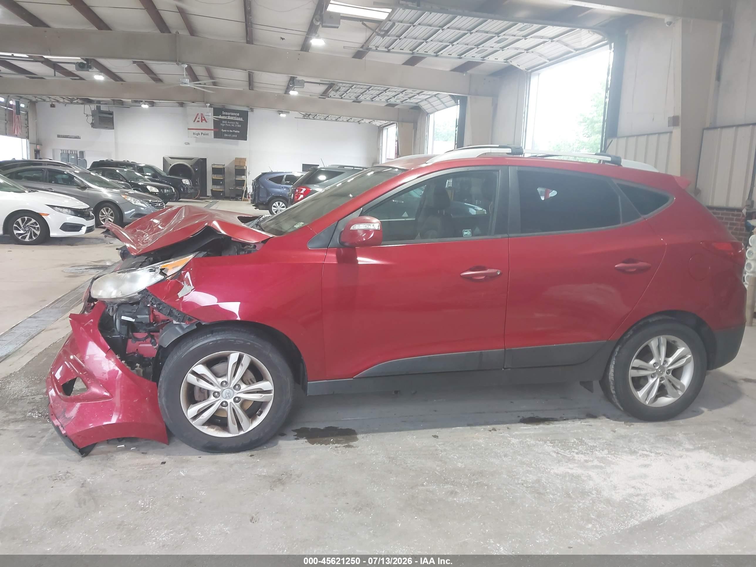 2012 Hyundai Tucson Gls Burgundy vin: KM8JU3AC3CU444565