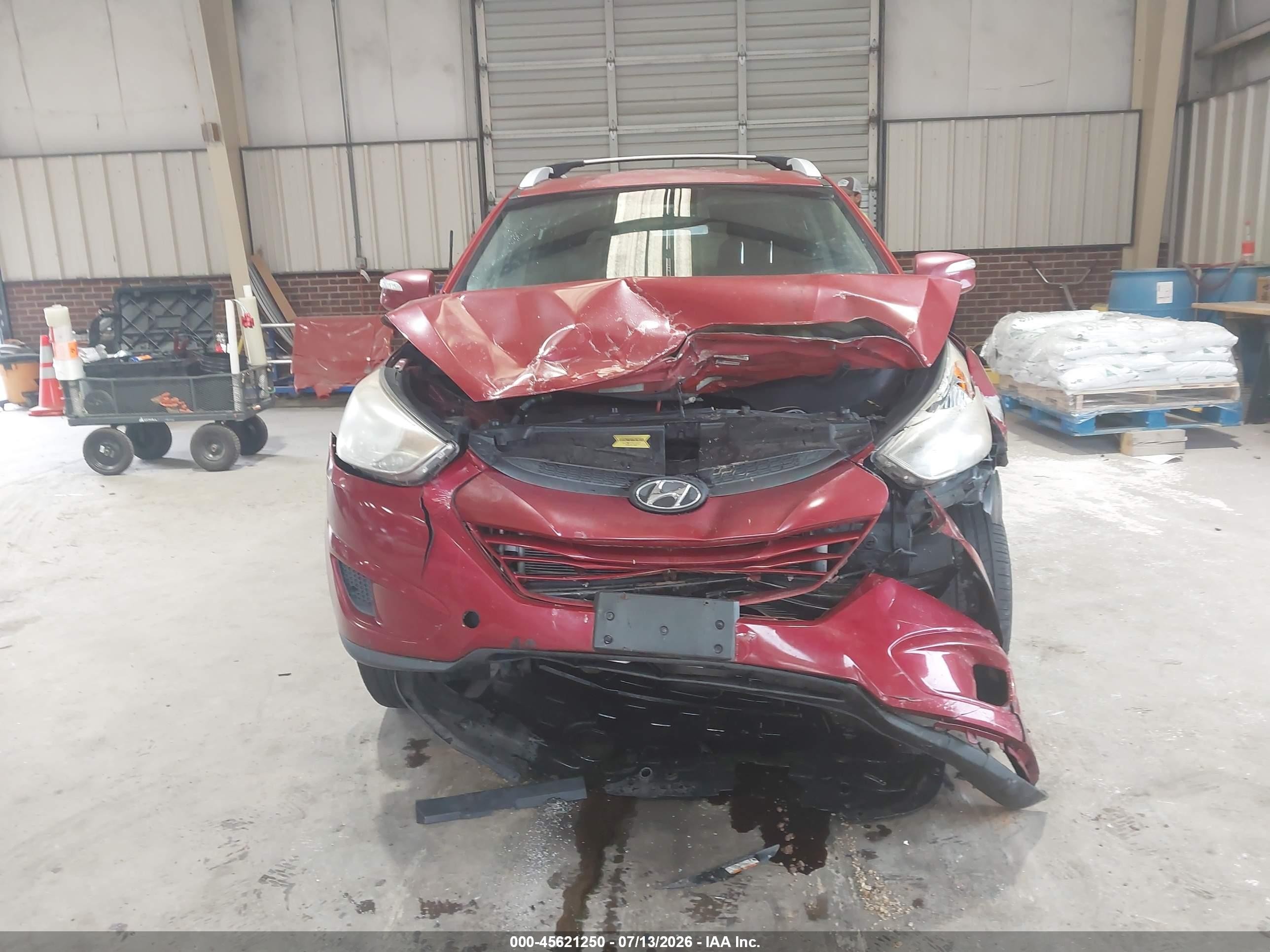 2012 Hyundai Tucson Gls Burgundy vin: KM8JU3AC3CU444565