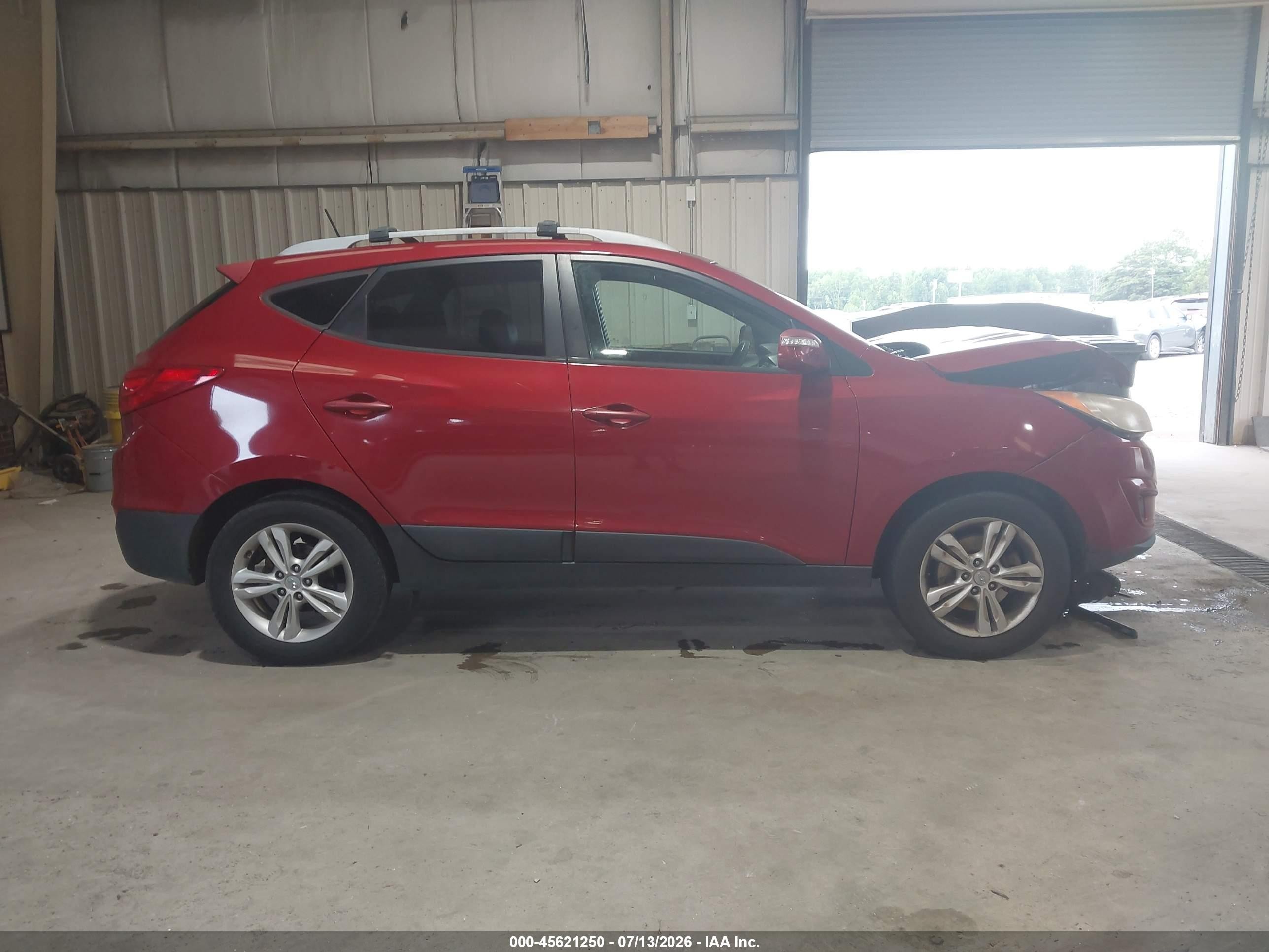 2012 Hyundai Tucson Gls Burgundy vin: KM8JU3AC3CU444565