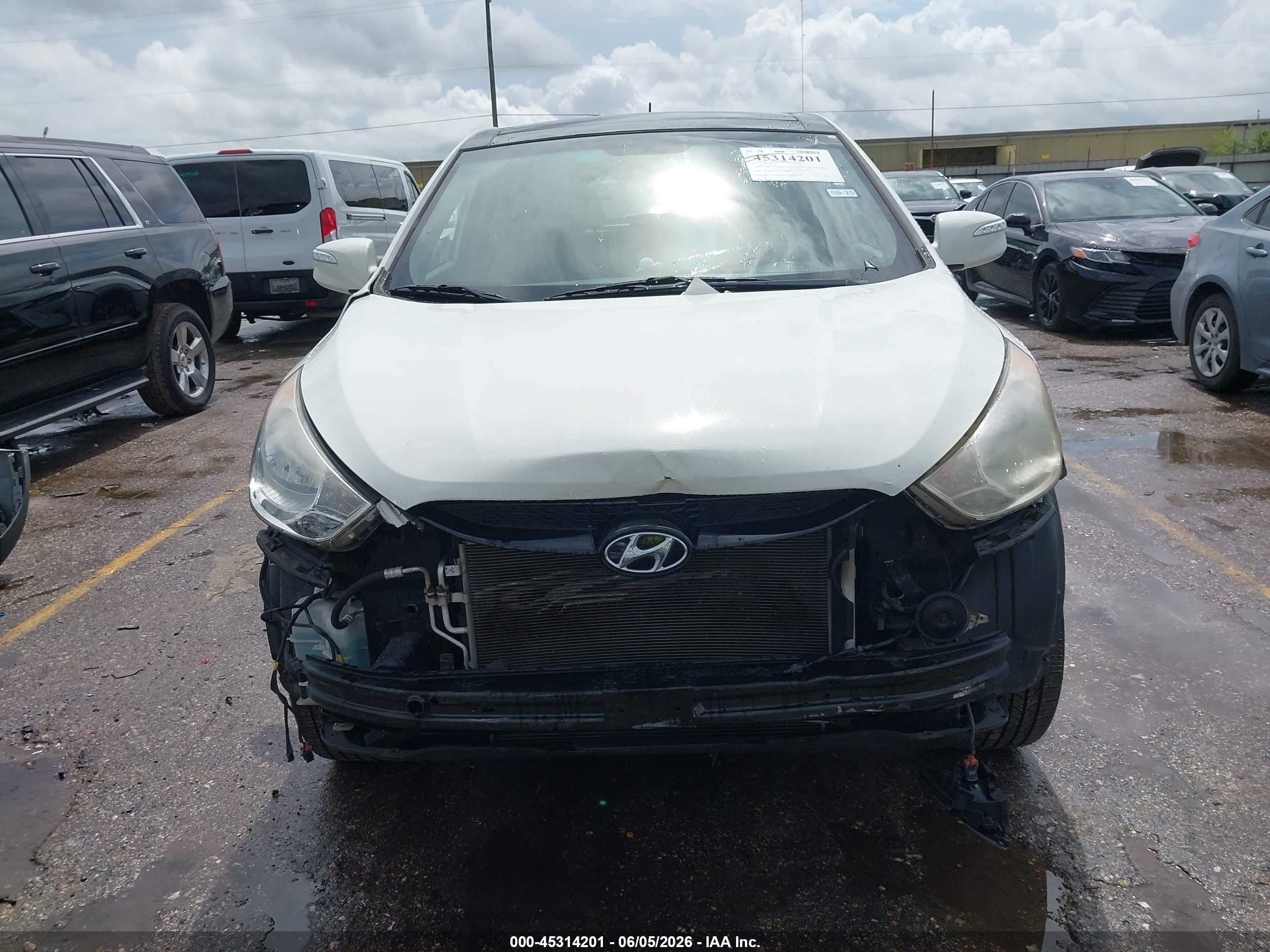 2012 Hyundai Tucson Limited White vin: KM8JU3AC3CU462029