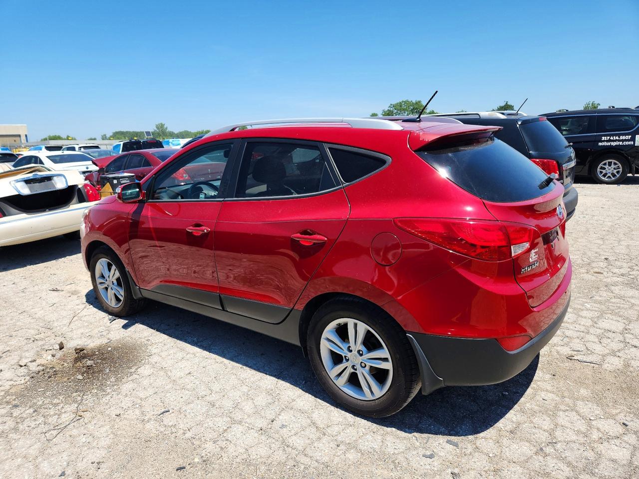 2013 Hyundai Tucson Gls Red vin: KM8JU3AC3DU547812
