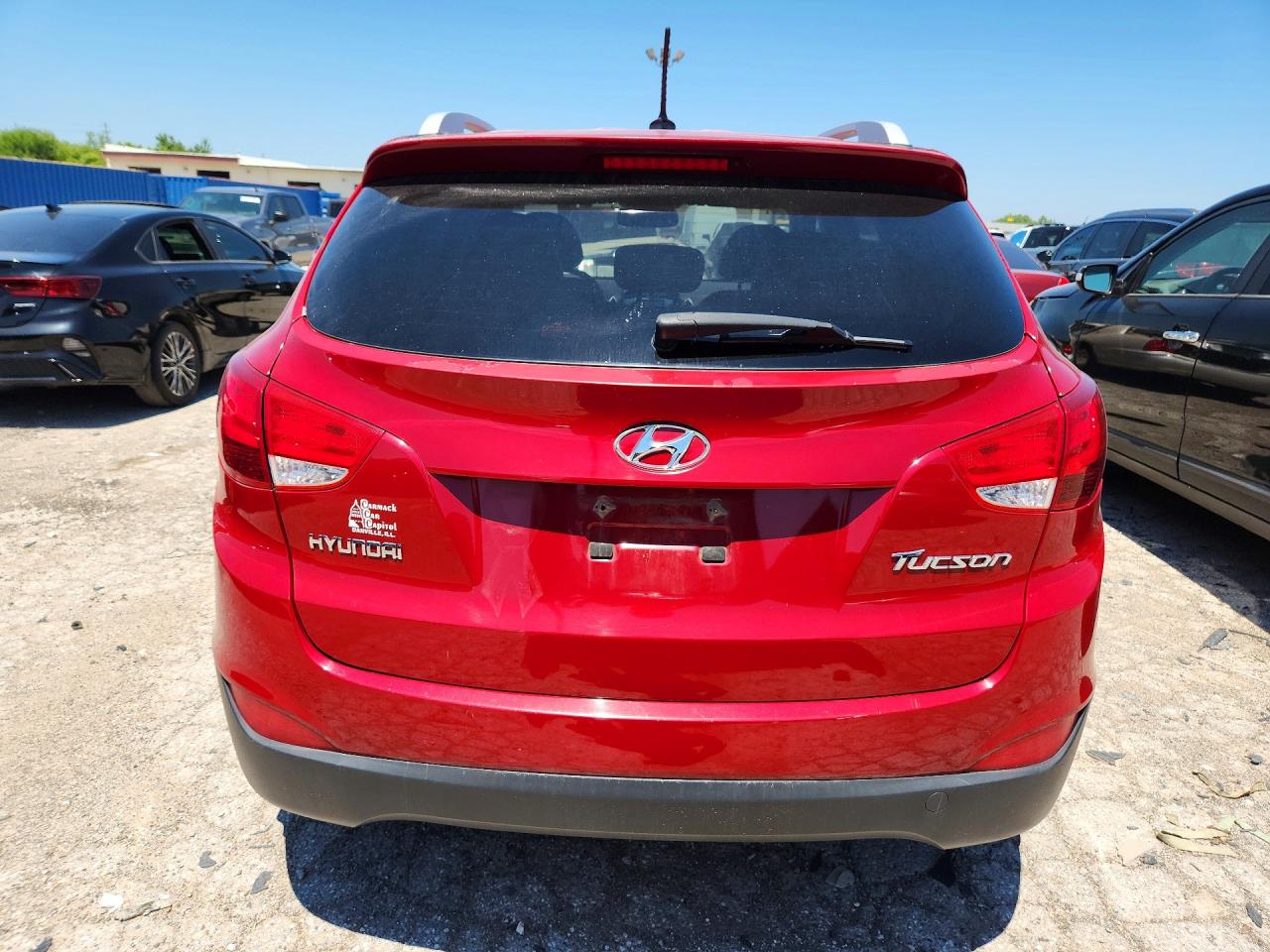 2013 Hyundai Tucson Gls Red vin: KM8JU3AC3DU547812