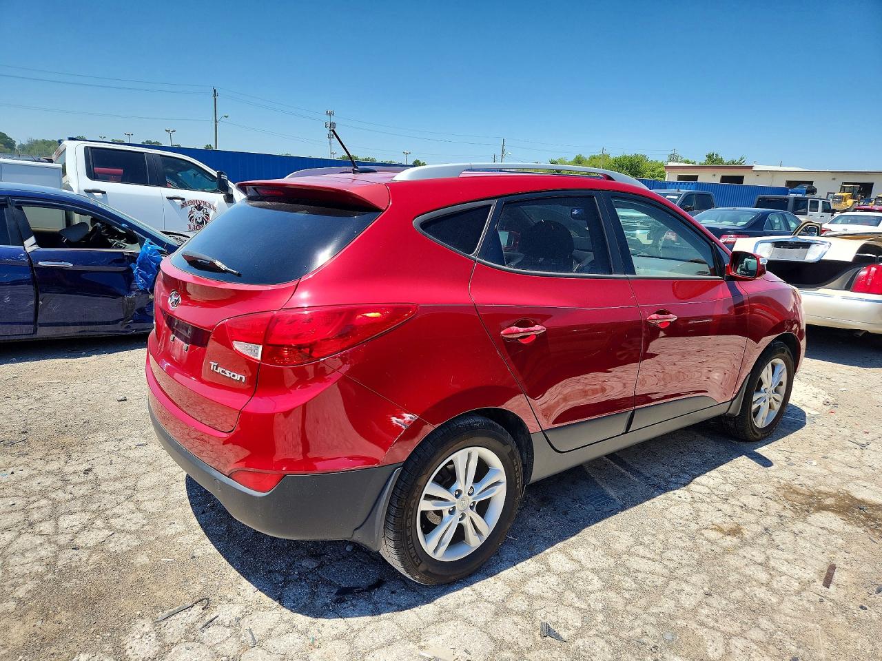 2013 Hyundai Tucson Gls Red vin: KM8JU3AC3DU547812