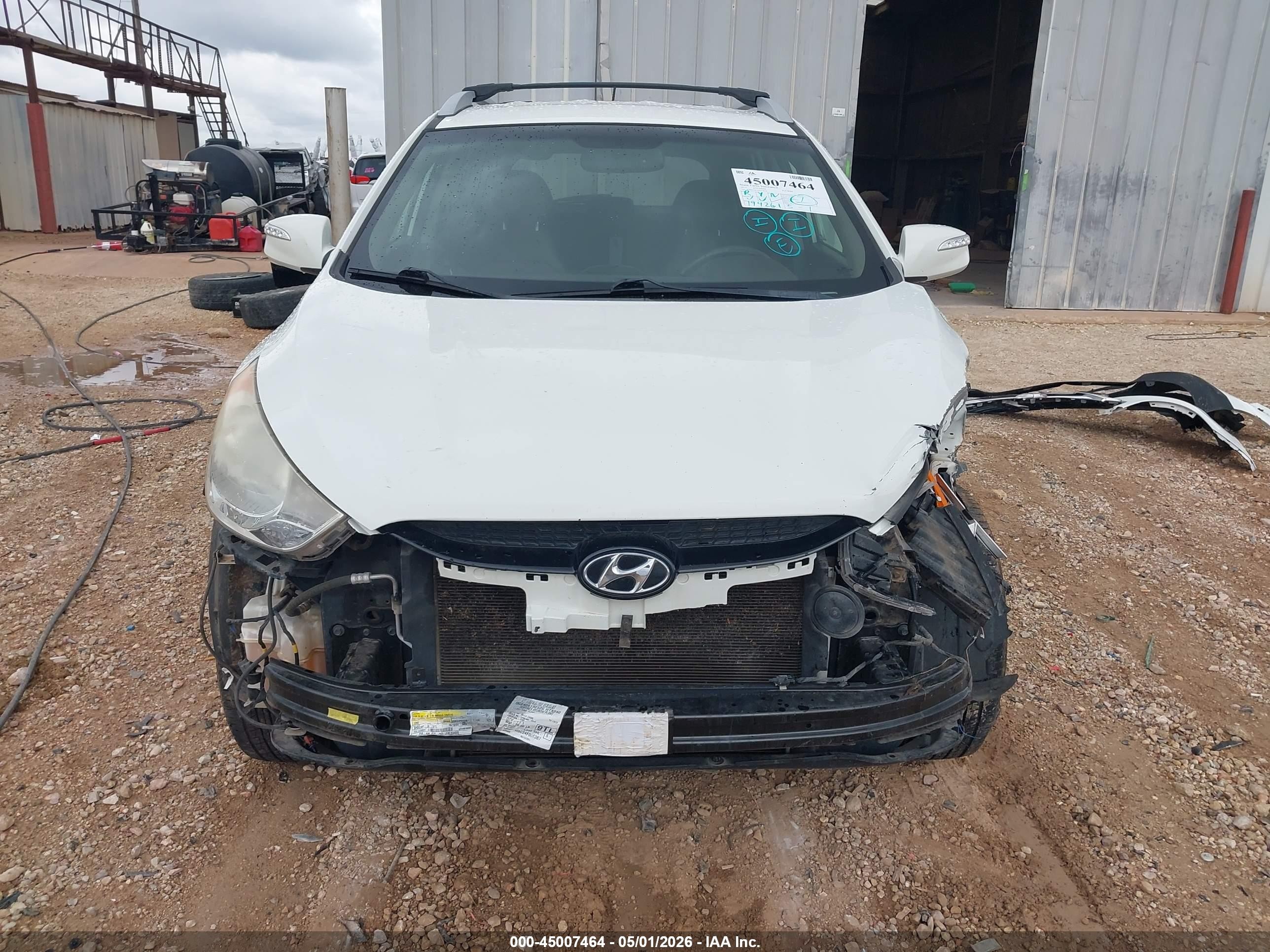 2013 Hyundai Tucson Limited White vin: KM8JU3AC3DU579336