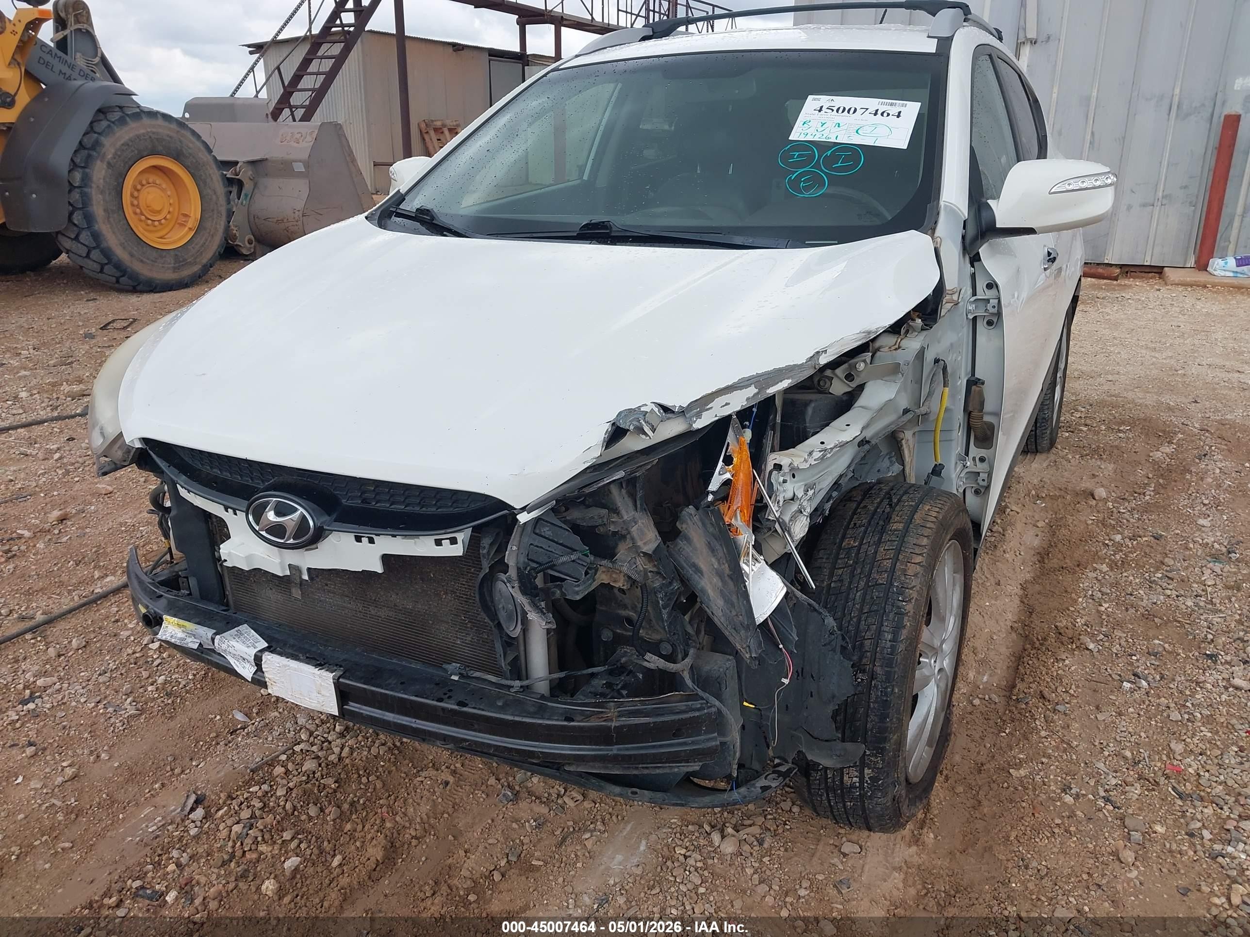 2013 Hyundai Tucson Limited White vin: KM8JU3AC3DU579336