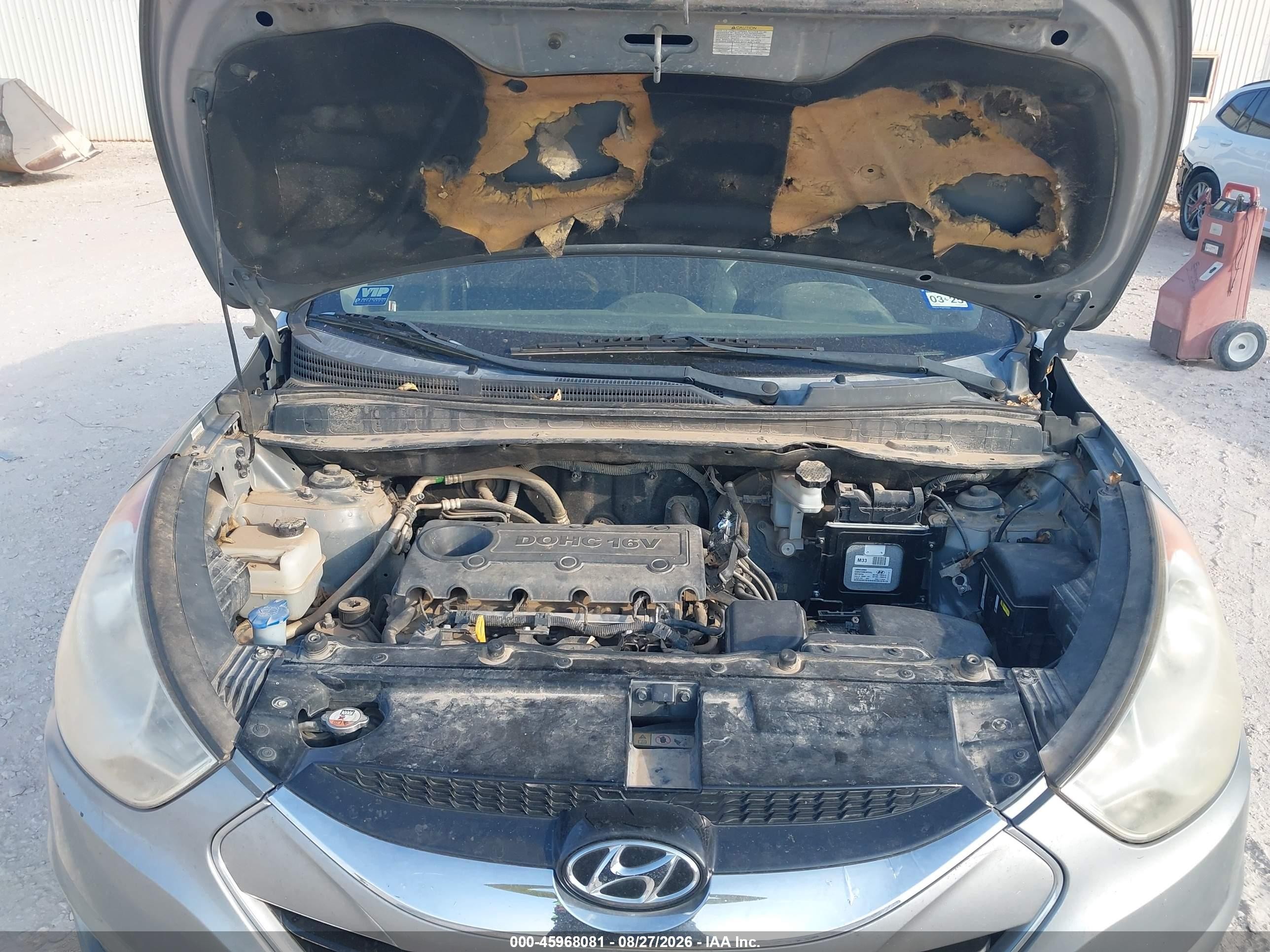 2013 Hyundai Tucson Limited Gray vin: KM8JU3AC3DU584696