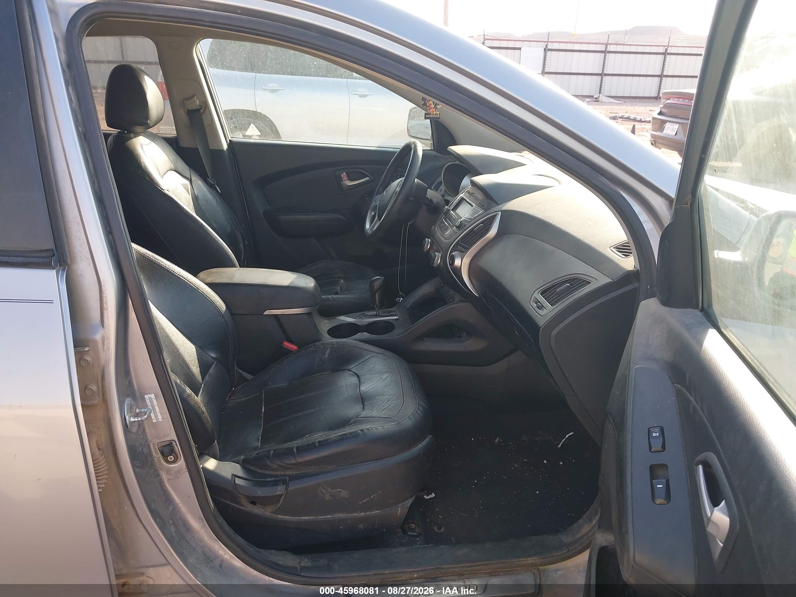 2013 Hyundai Tucson Limited Gray vin: KM8JU3AC3DU584696