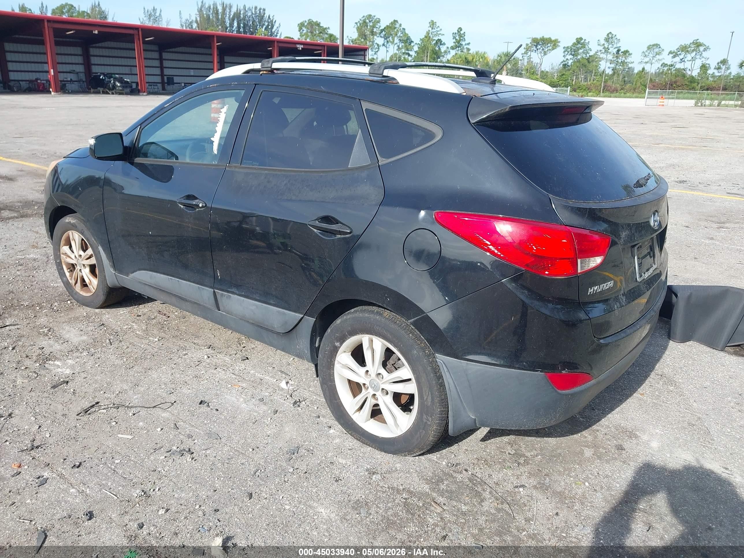 2013 Hyundai Tucson Gls Black vin: KM8JU3AC3DU592393