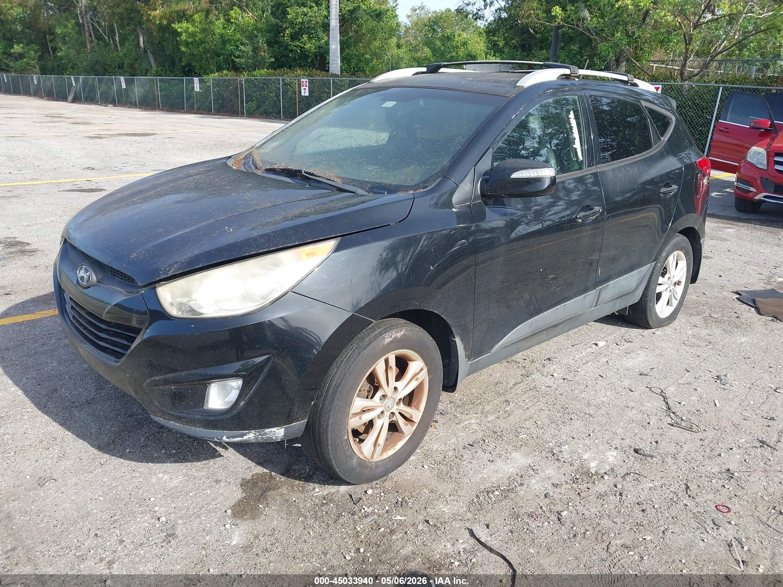 2013 Hyundai Tucson Gls Black vin: KM8JU3AC3DU592393