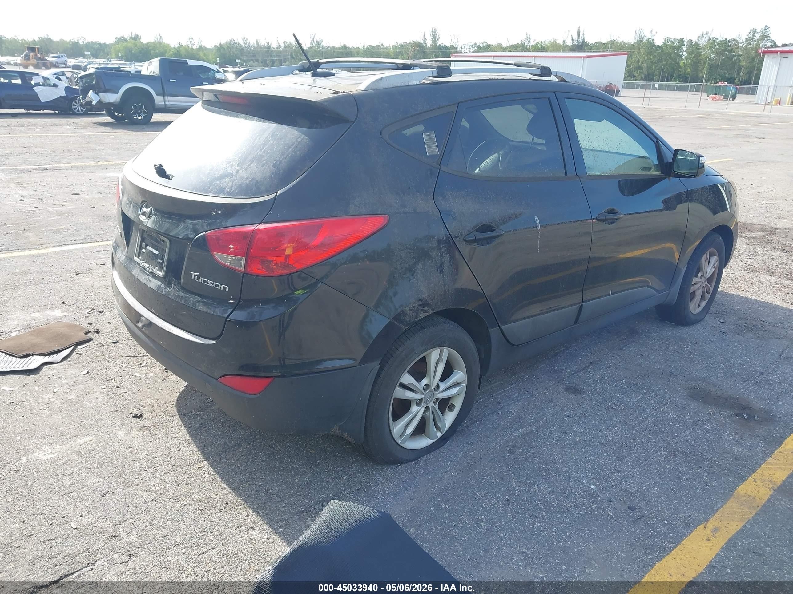 2013 Hyundai Tucson Gls Black vin: KM8JU3AC3DU592393