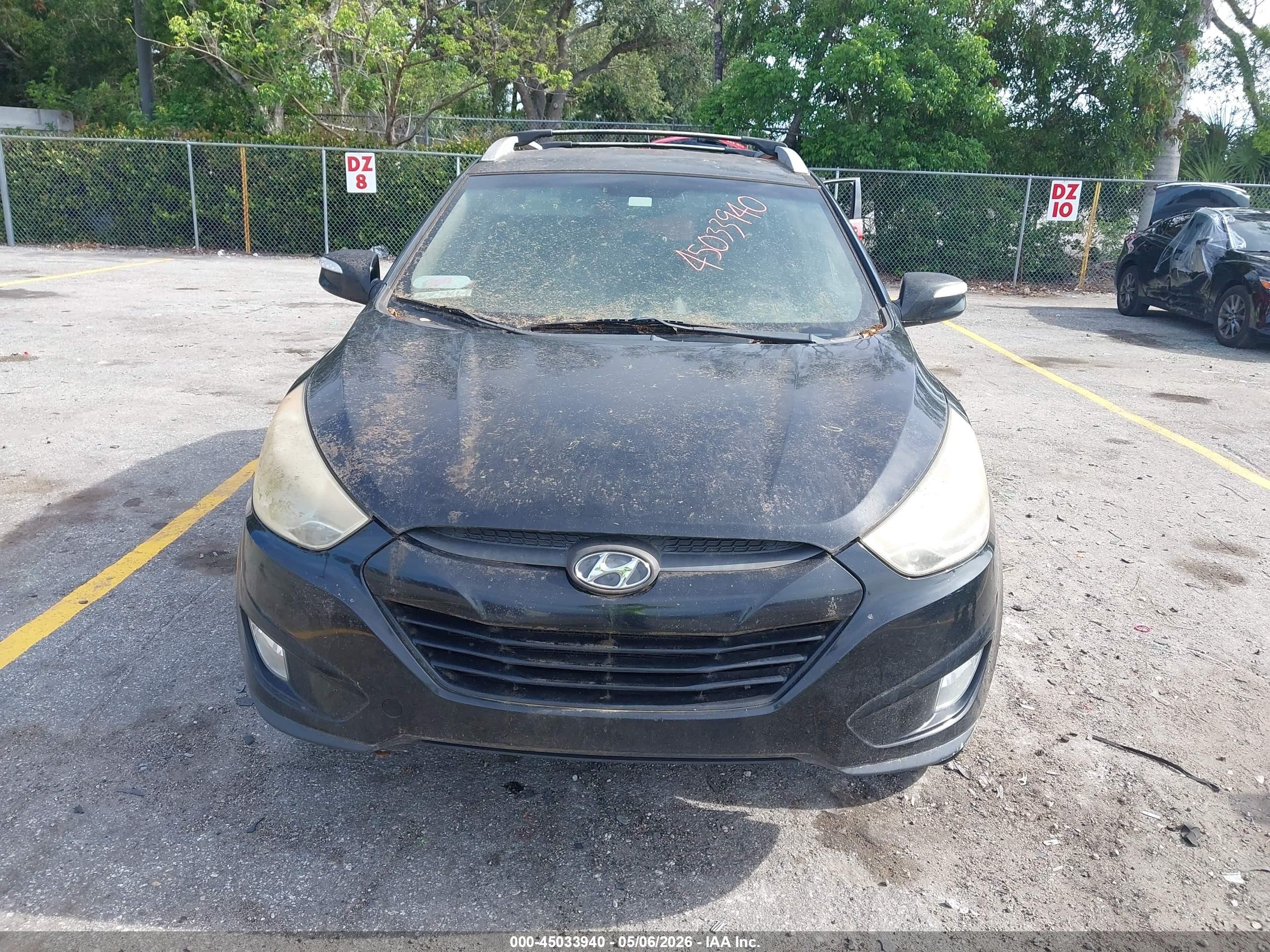 2013 Hyundai Tucson Gls Black vin: KM8JU3AC3DU592393