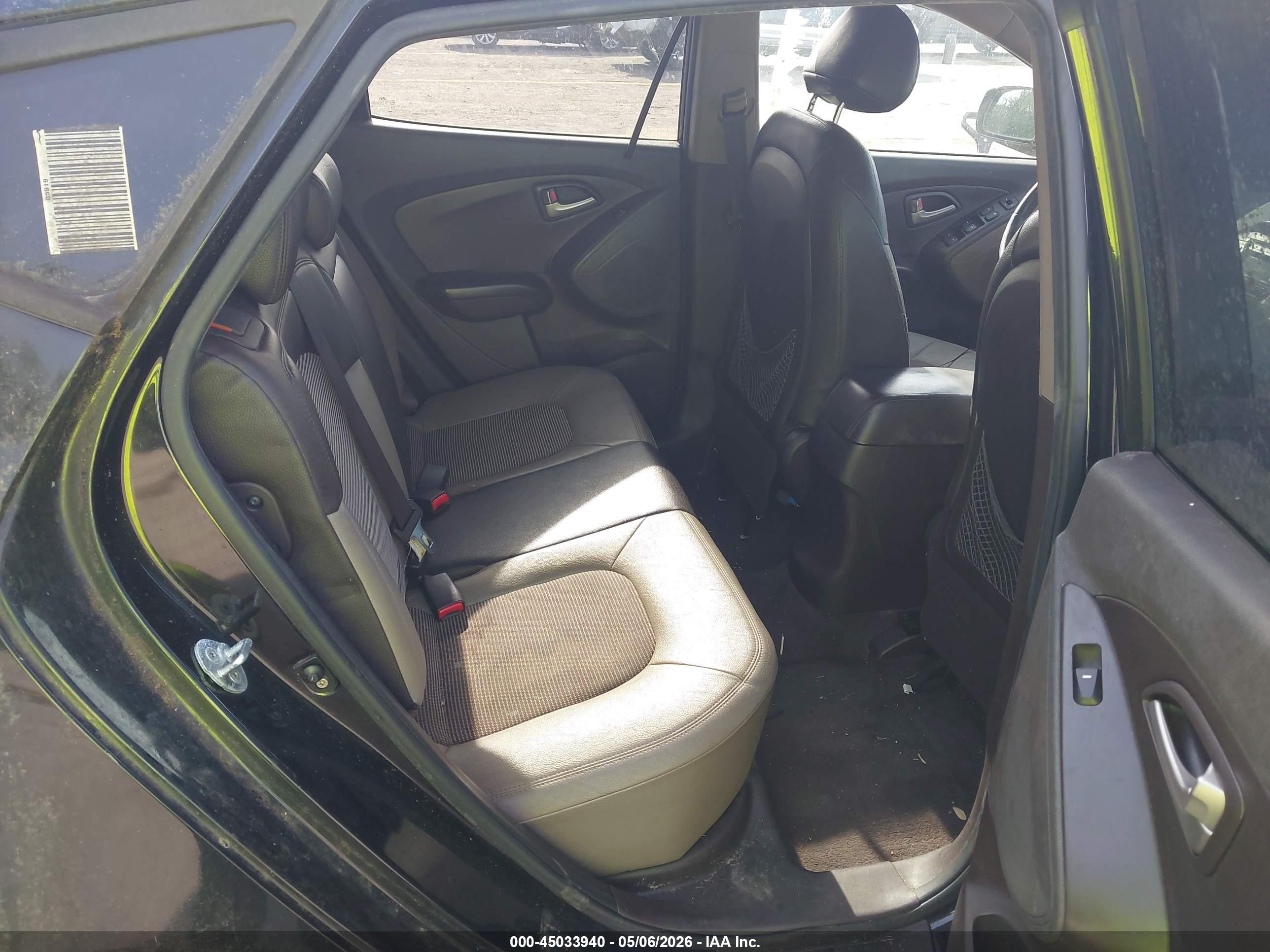 2013 Hyundai Tucson Gls Black vin: KM8JU3AC3DU592393