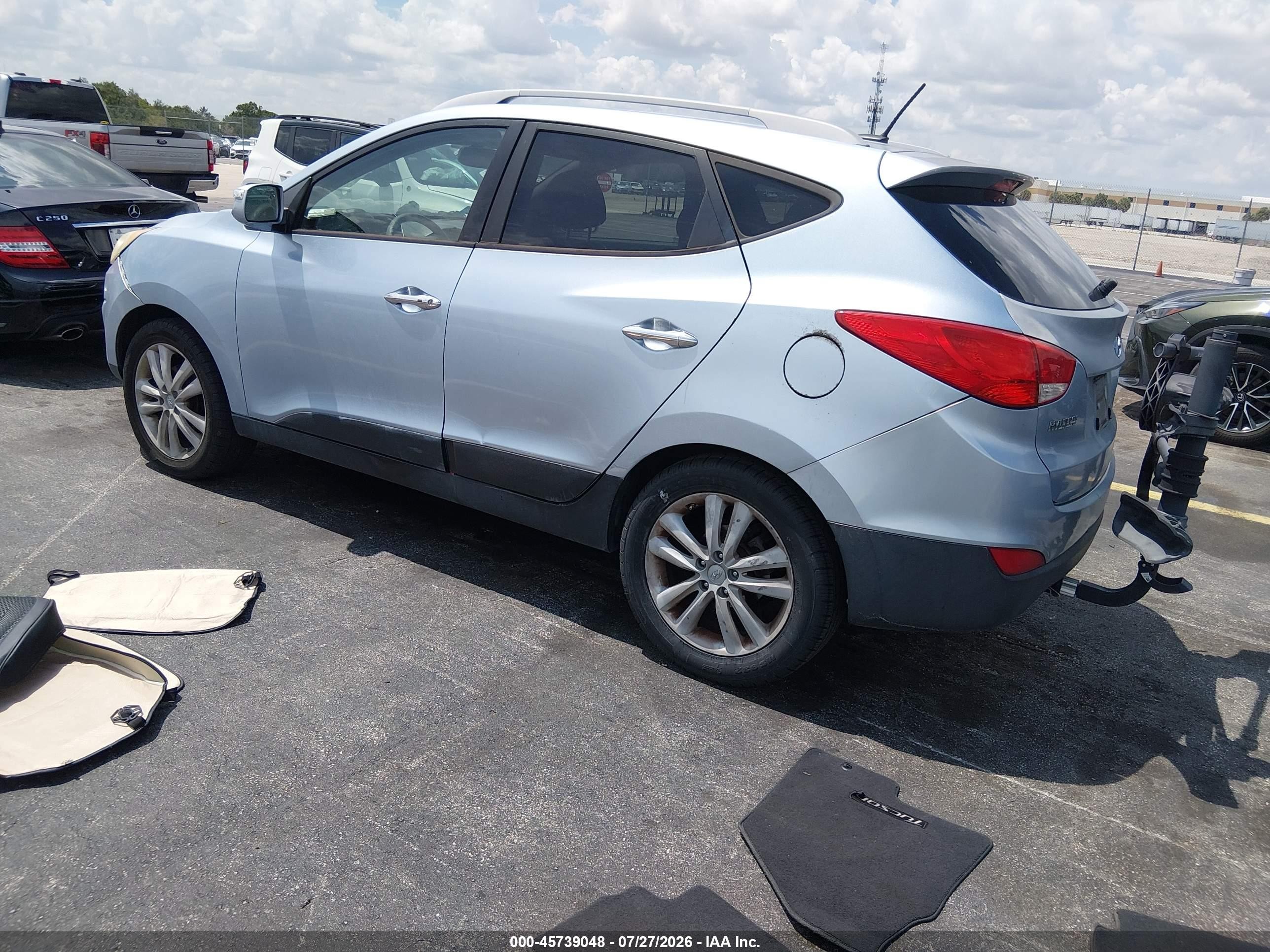 2013 Hyundai Tucson Gls/limited Blue vin: KM8JU3AC3DU598355