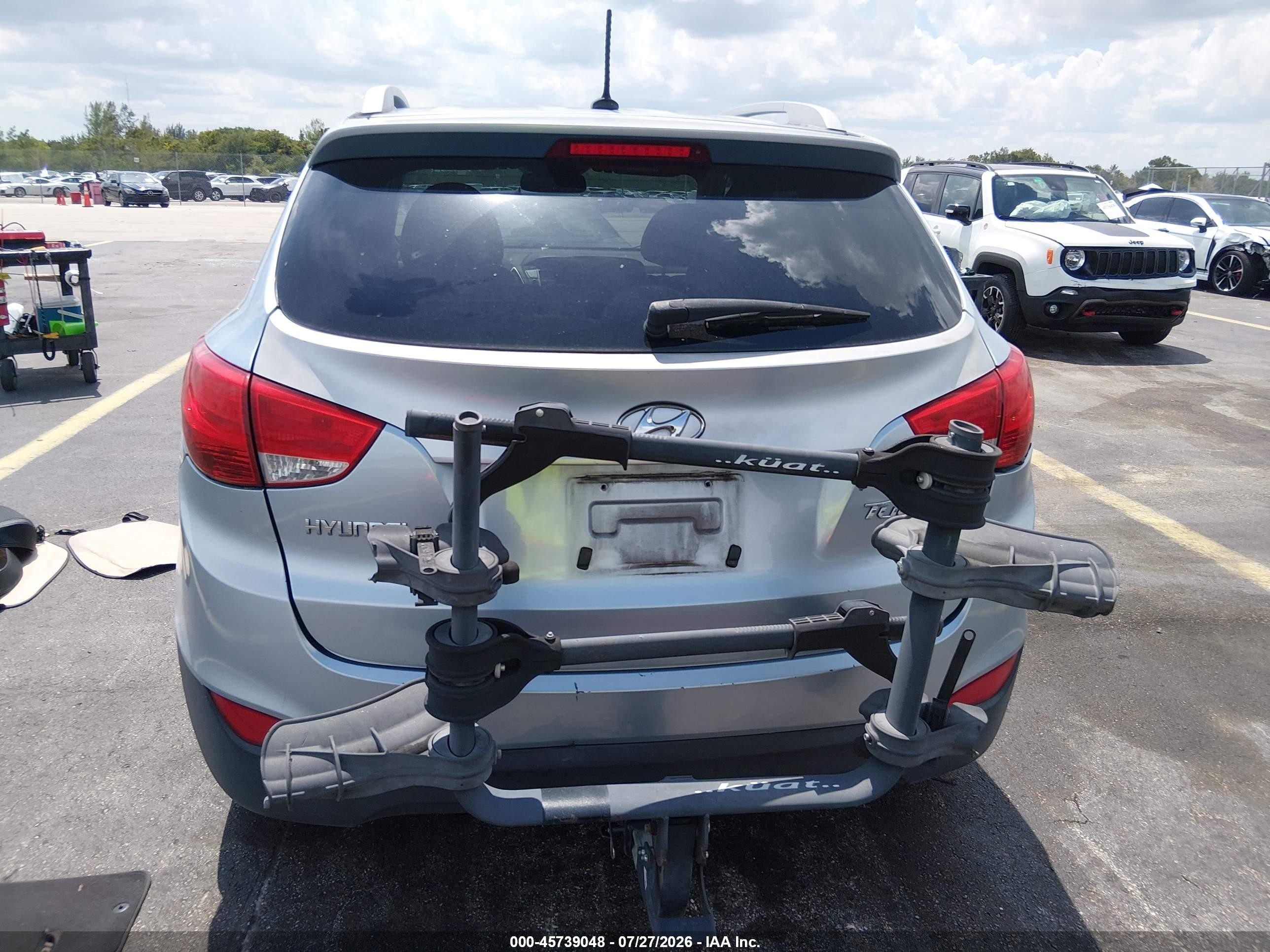 2013 Hyundai Tucson Gls/limited Blue vin: KM8JU3AC3DU598355