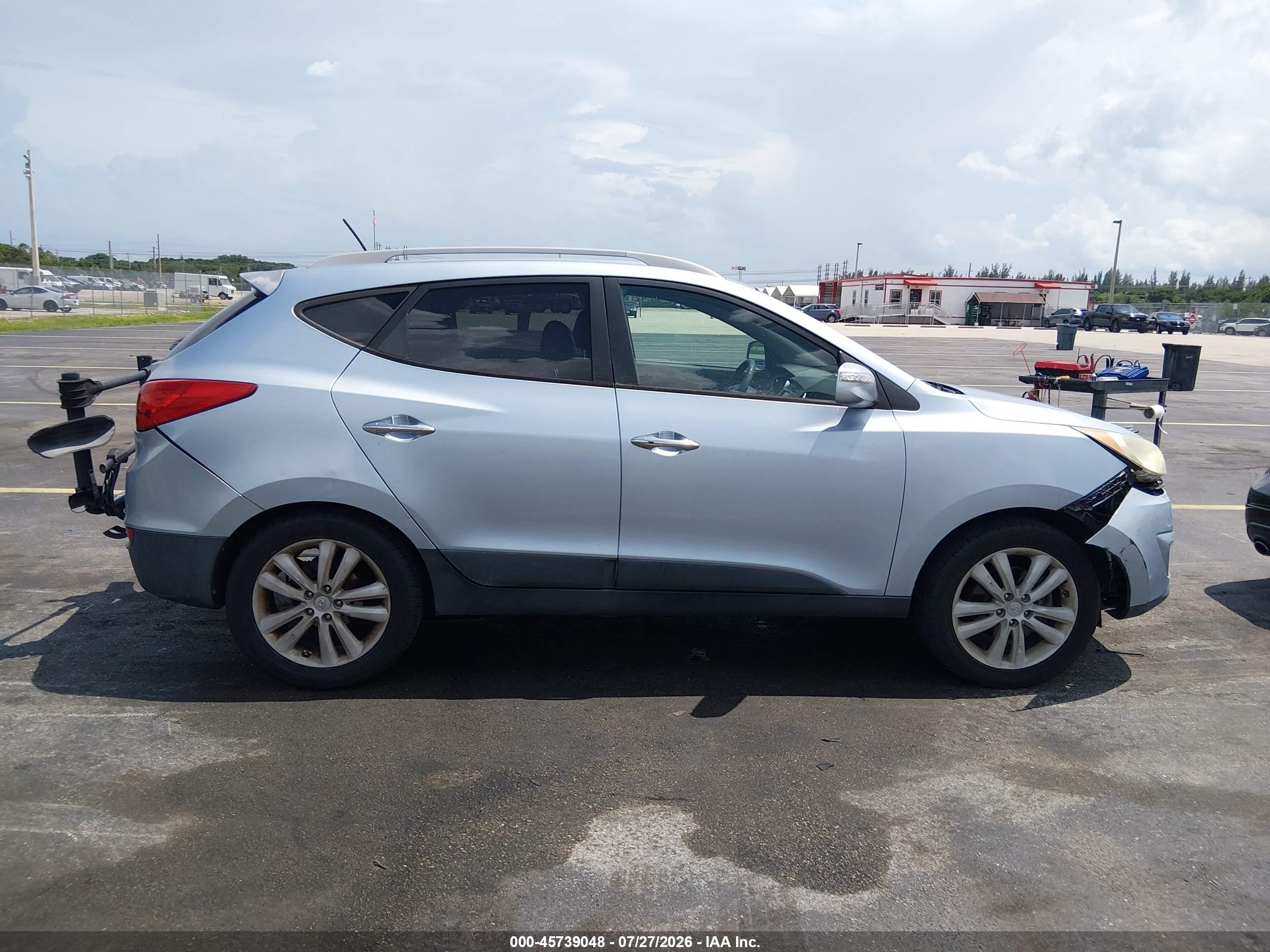 2013 Hyundai Tucson Gls/limited Blue vin: KM8JU3AC3DU598355