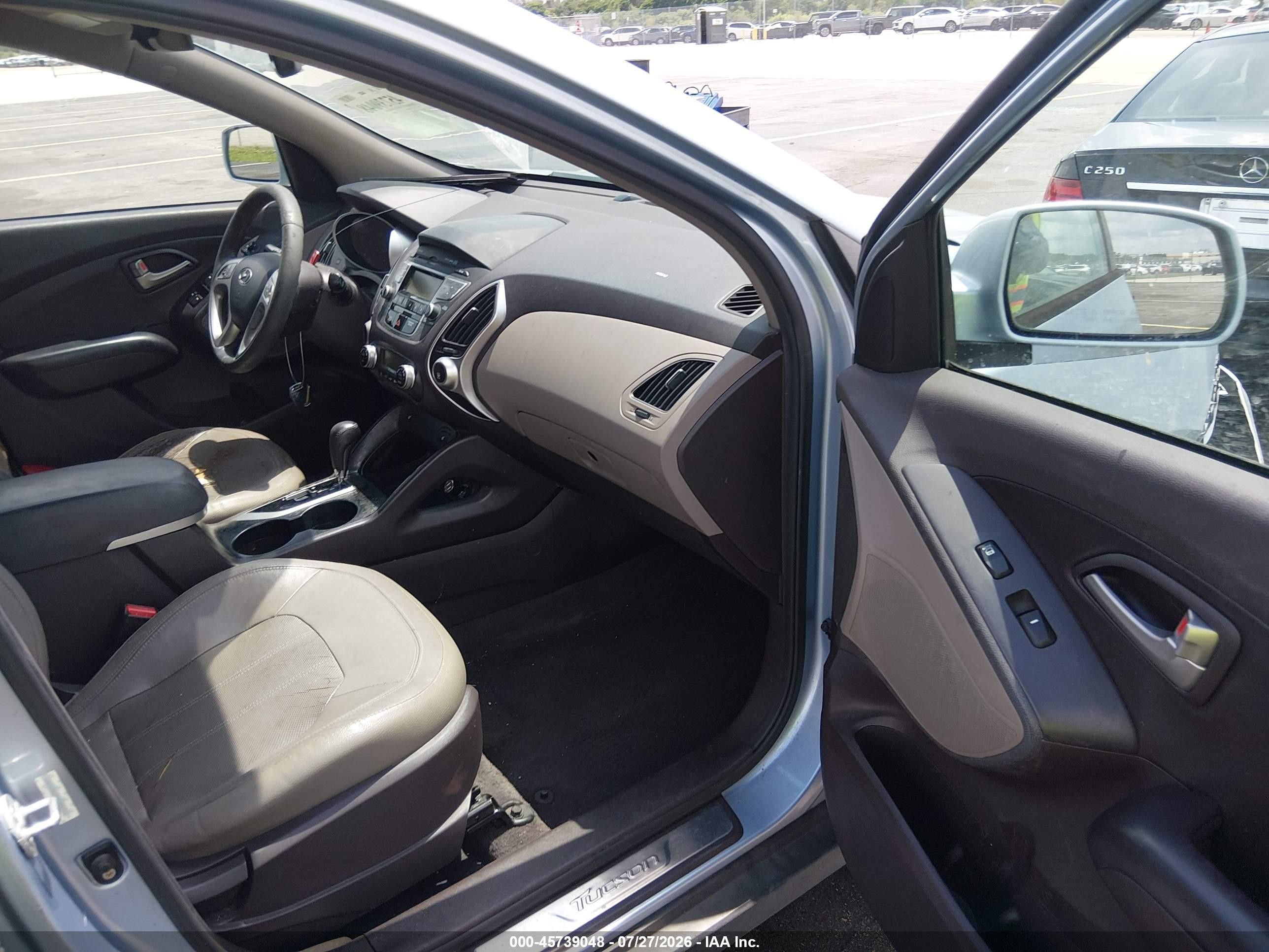 2013 Hyundai Tucson Gls/limited Blue vin: KM8JU3AC3DU598355