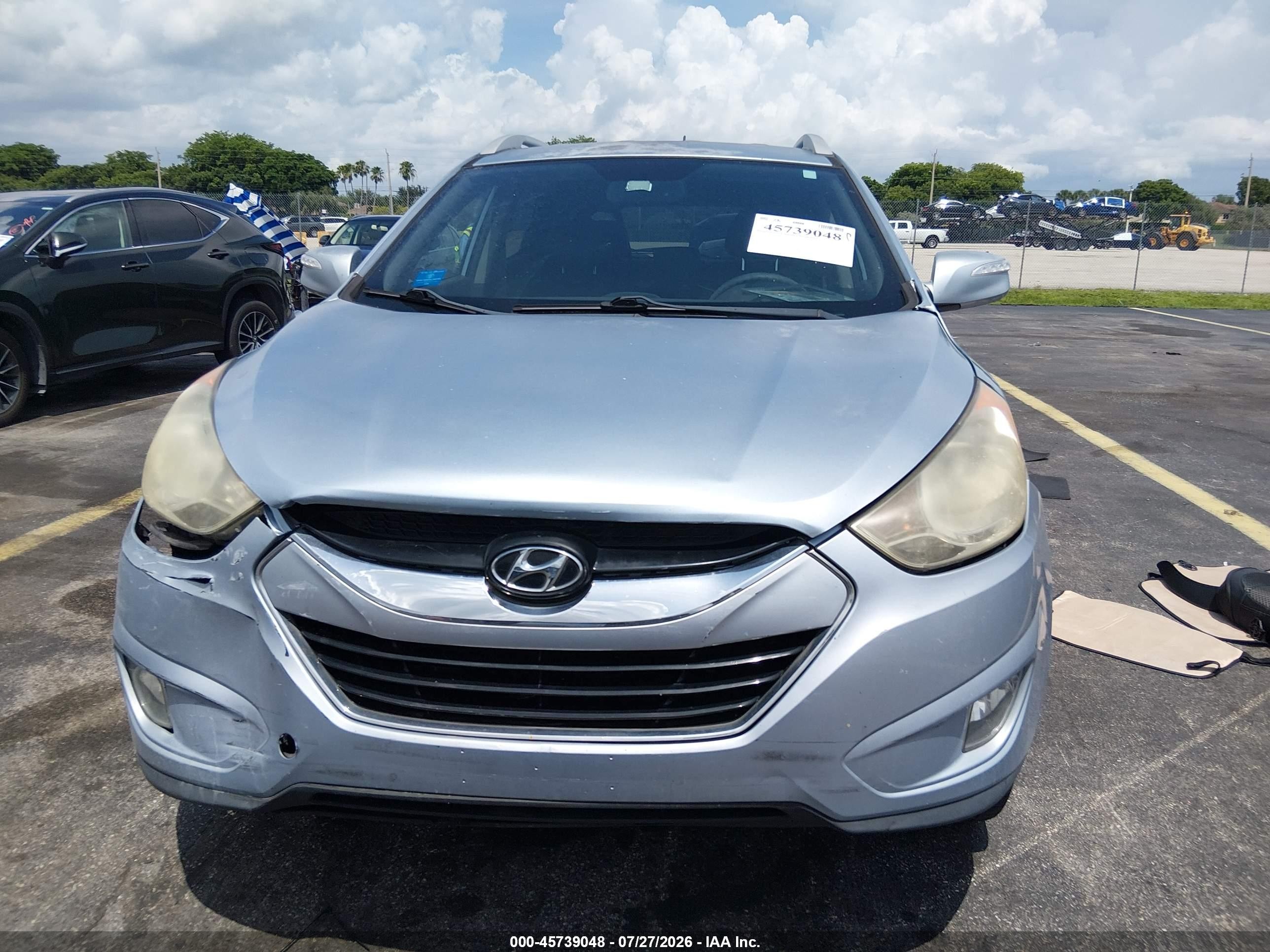 2013 Hyundai Tucson Gls/limited Blue vin: KM8JU3AC3DU598355