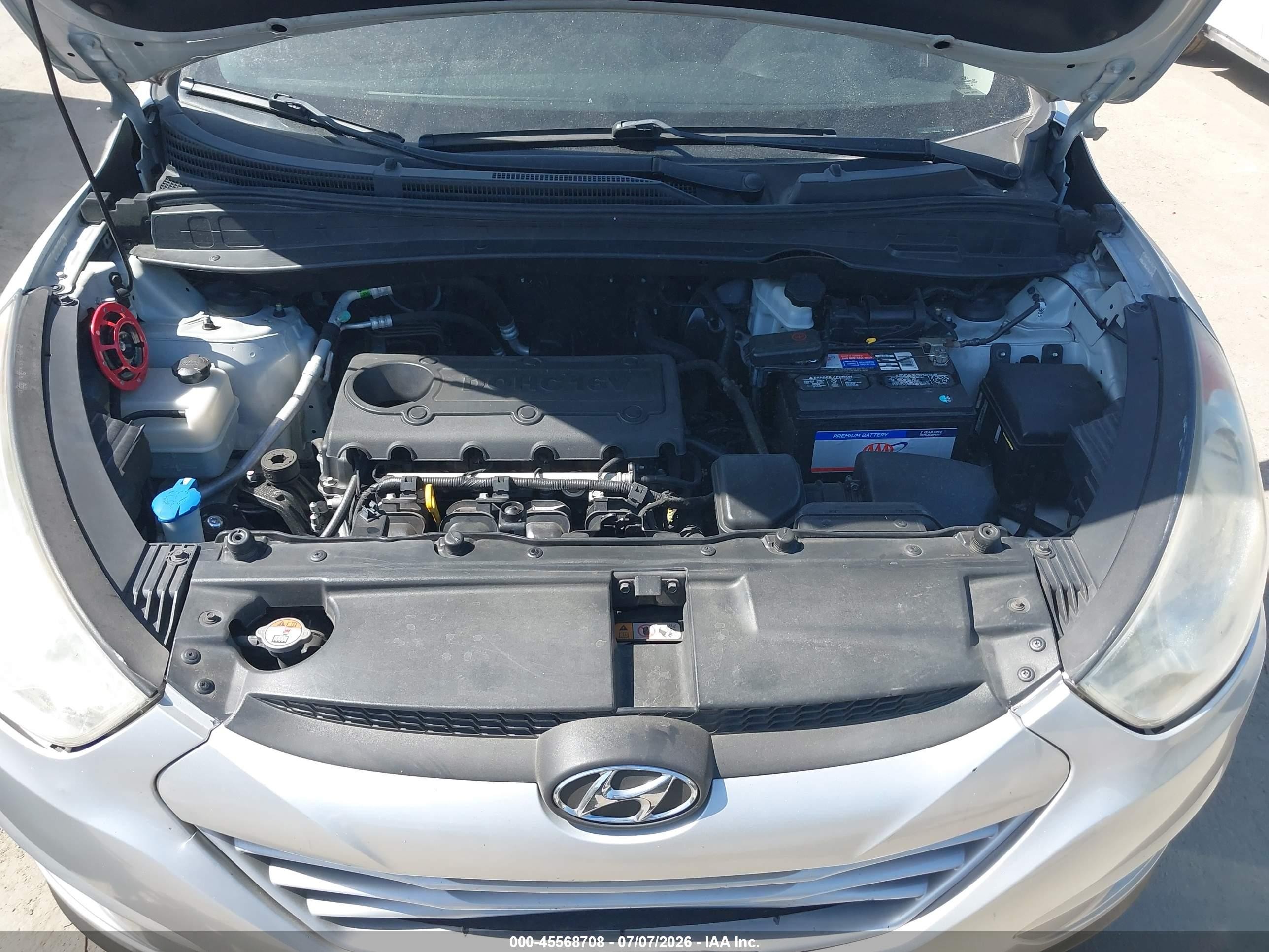 2013 Hyundai Tucson Gls Silver vin: KM8JU3AC3DU610455