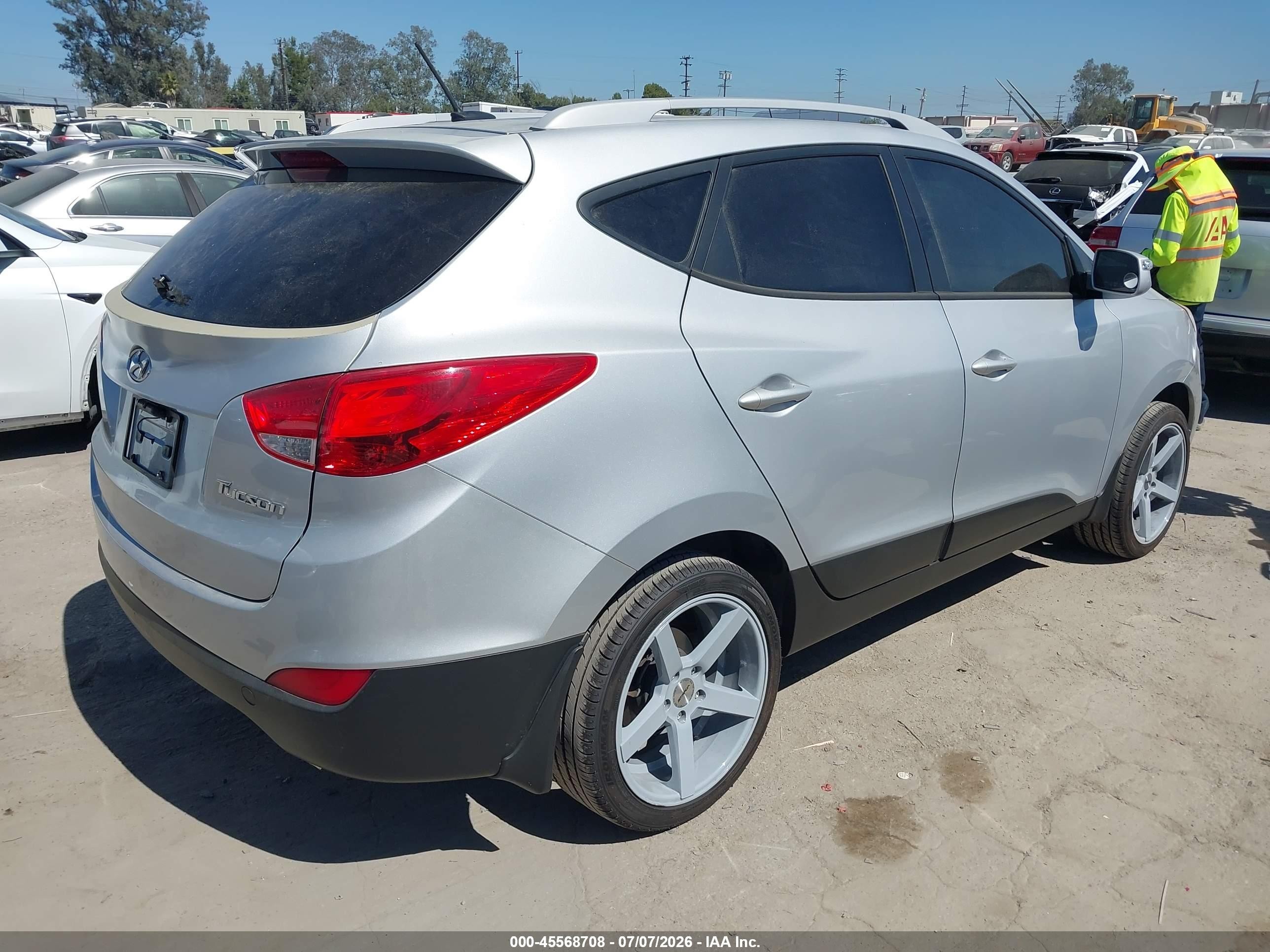 2013 Hyundai Tucson Gls Silver vin: KM8JU3AC3DU610455