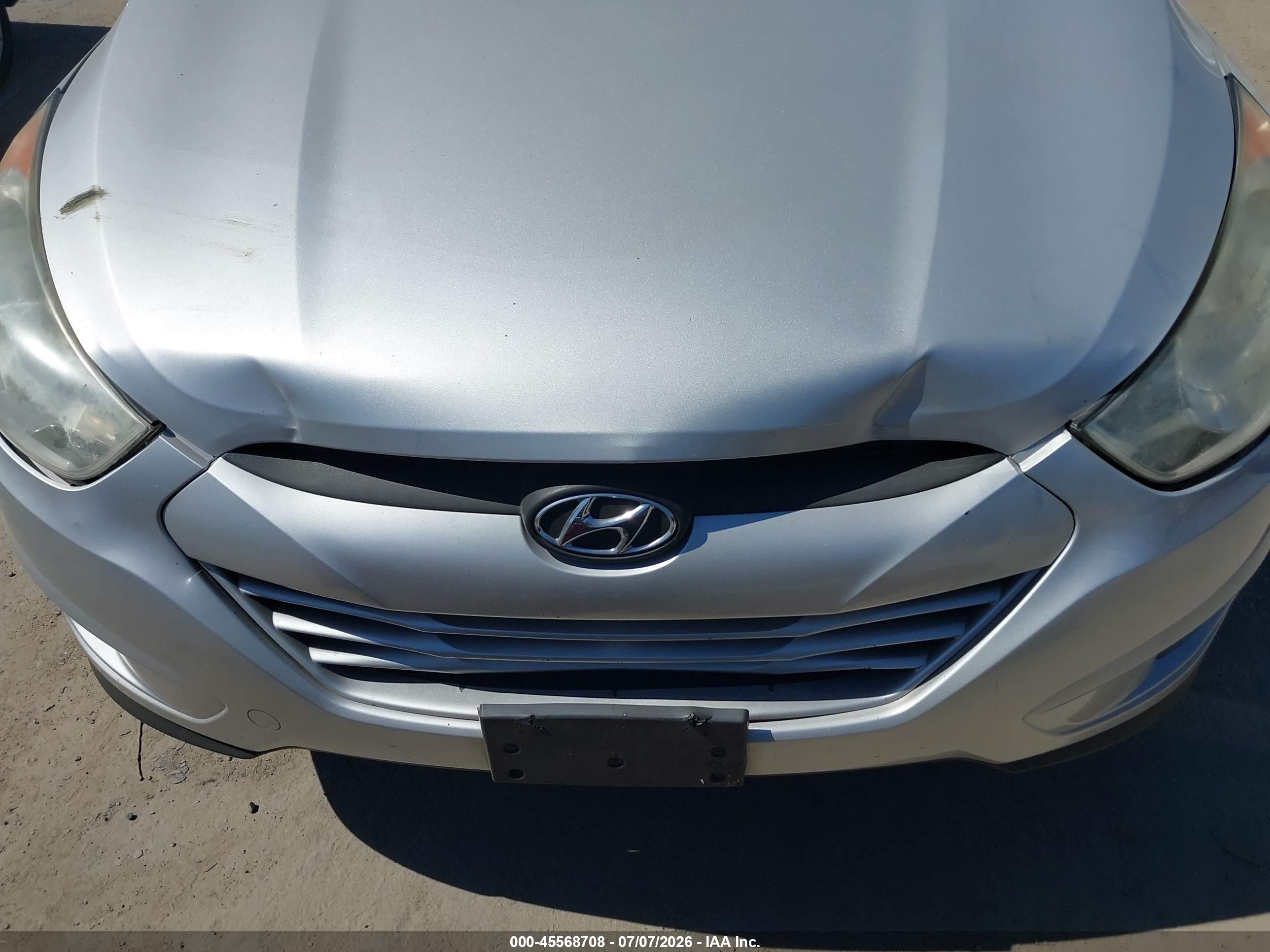 2013 Hyundai Tucson Gls Silver vin: KM8JU3AC3DU610455