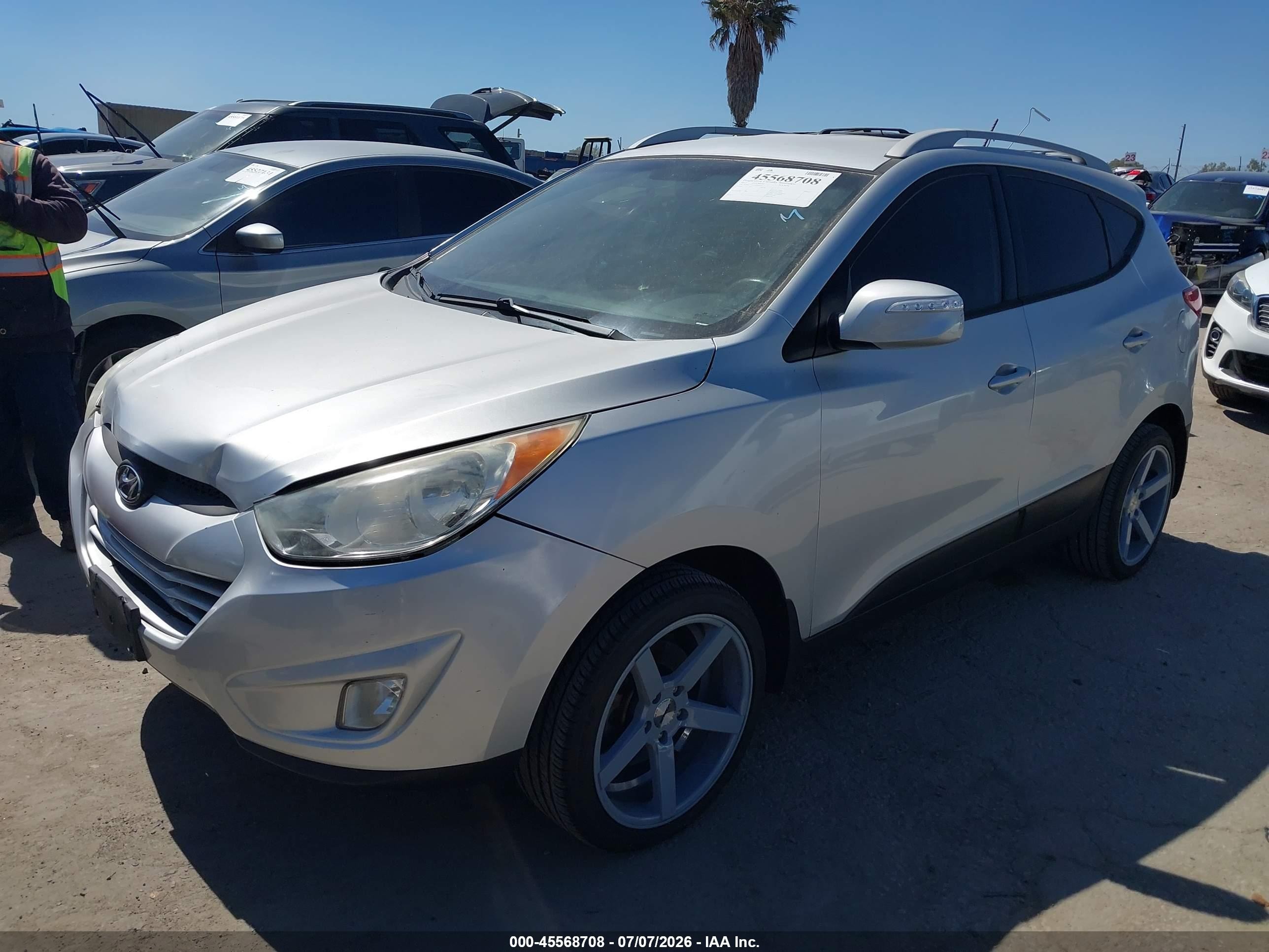 2013 Hyundai Tucson Gls Silver vin: KM8JU3AC3DU610455