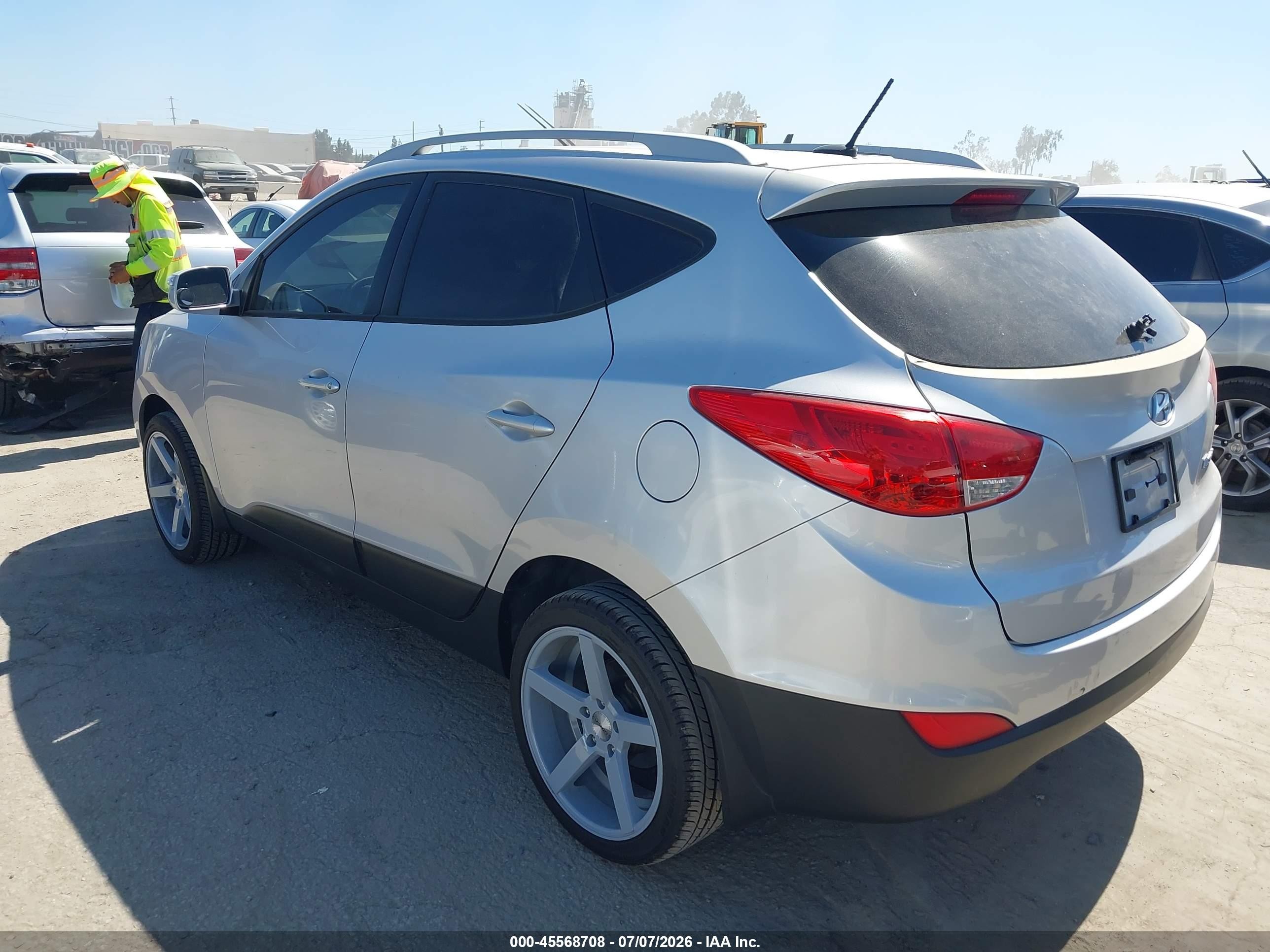 2013 Hyundai Tucson Gls Silver vin: KM8JU3AC3DU610455