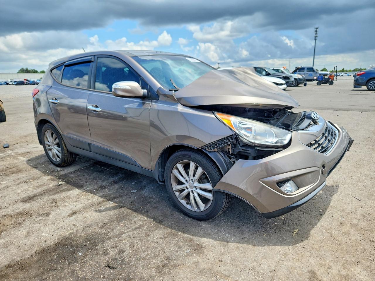2013 Hyundai Tucson Limited Gray vin: KM8JU3AC3DU634559